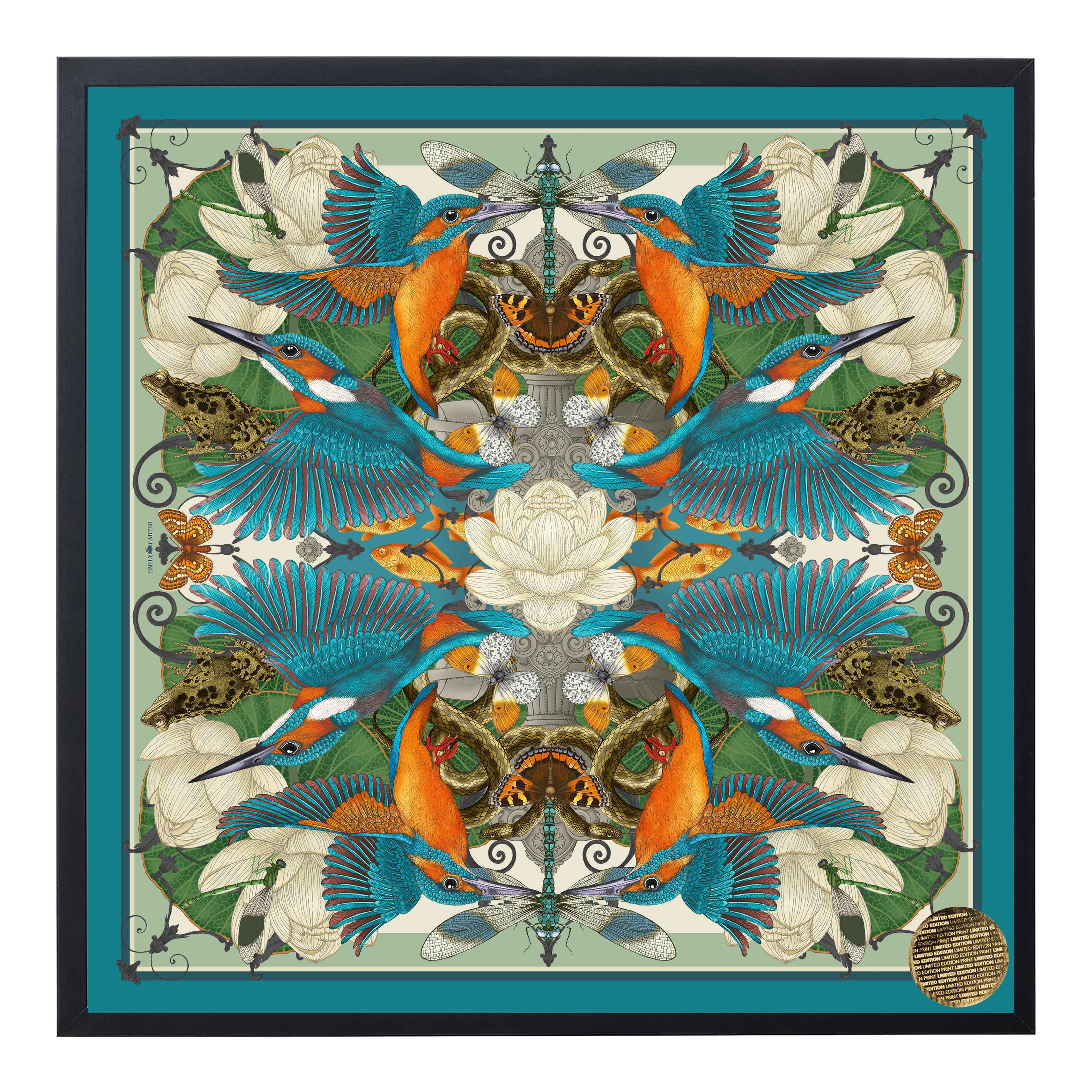 'Frog & Kingfisher' Giclée Print - Limited Edition