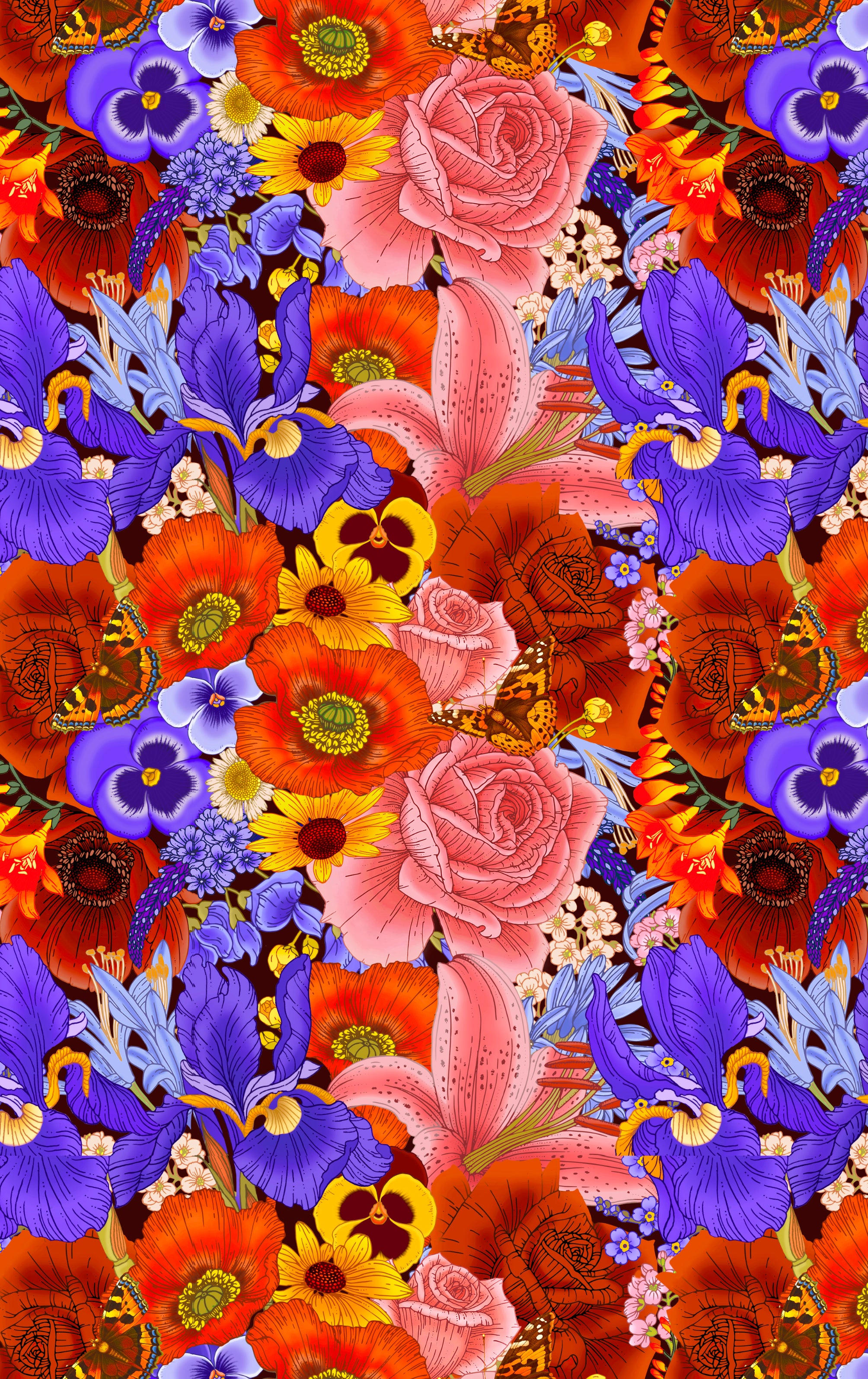 Iris Bouquet Print