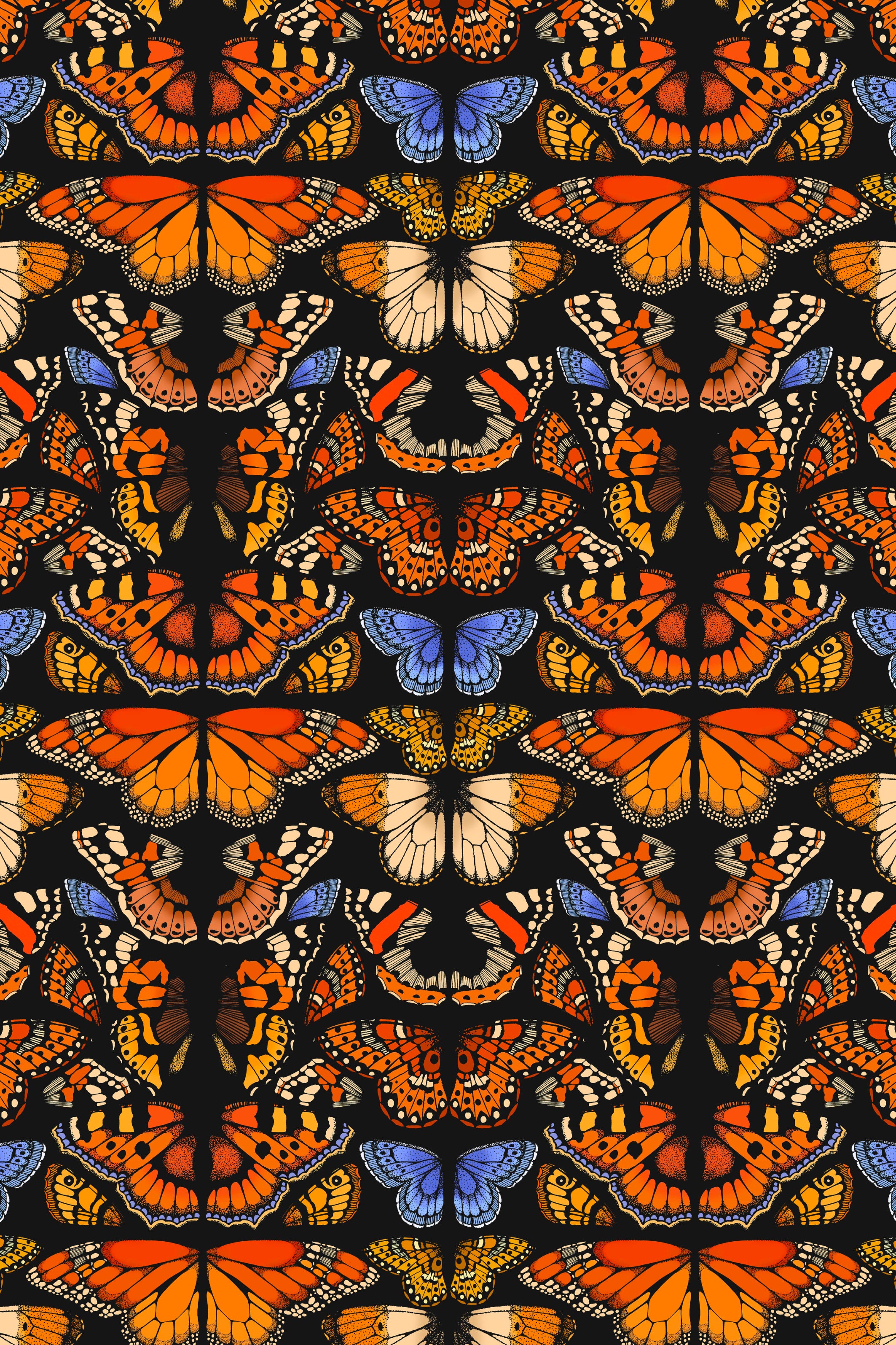 Geometric British Butterfly Print