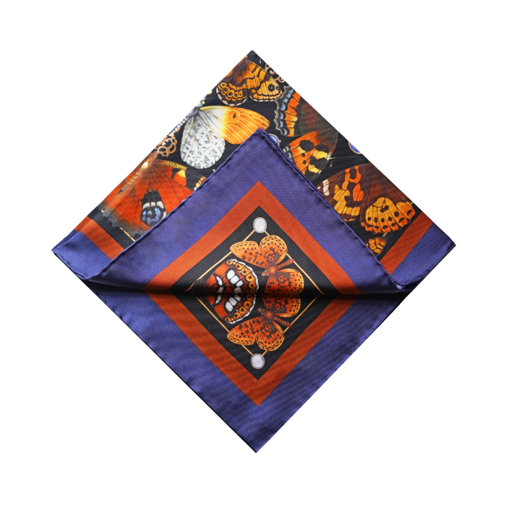 The British Butterfly Pocket Square