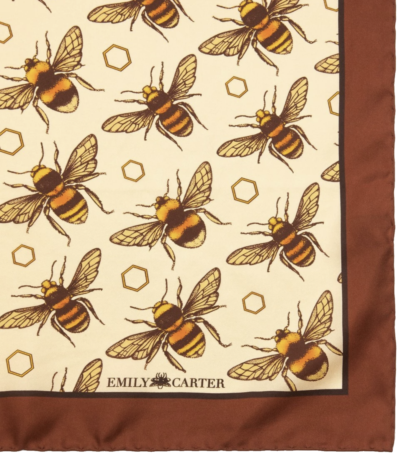 The British Bee Scarf | 65x65cm