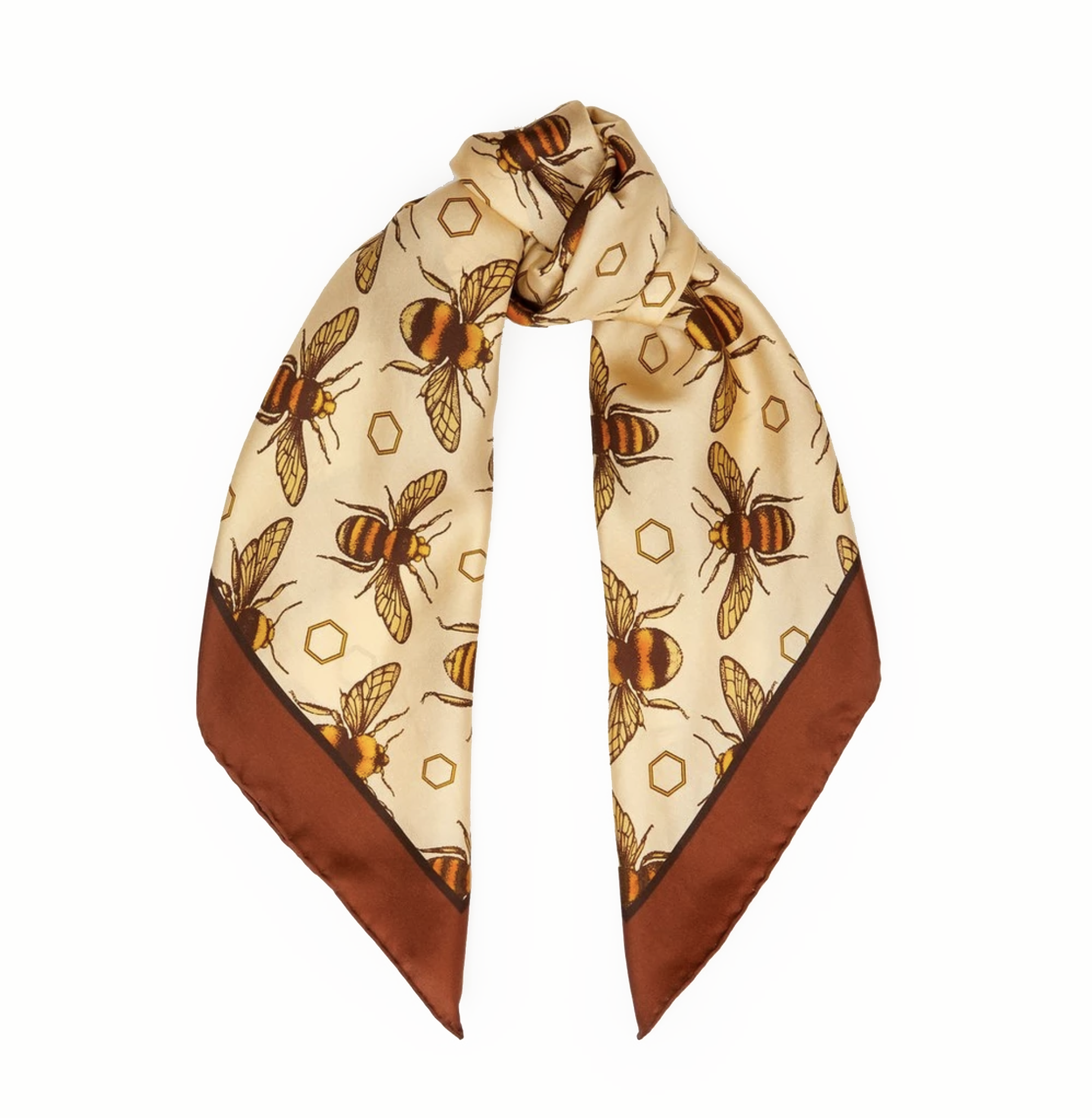 The British Bee Scarf | 65x65cm