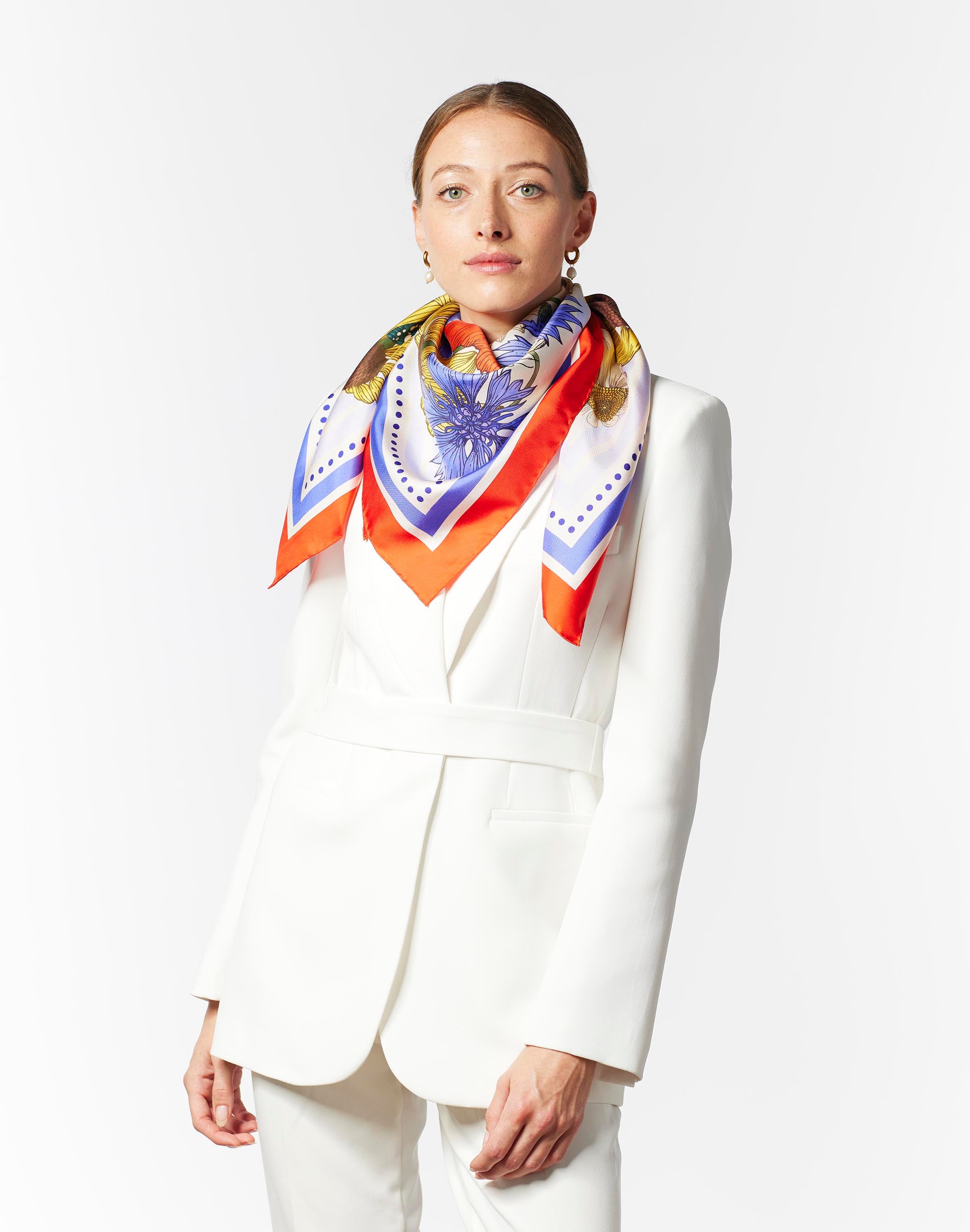 The Meadow Silk Scarf | 65x65cm