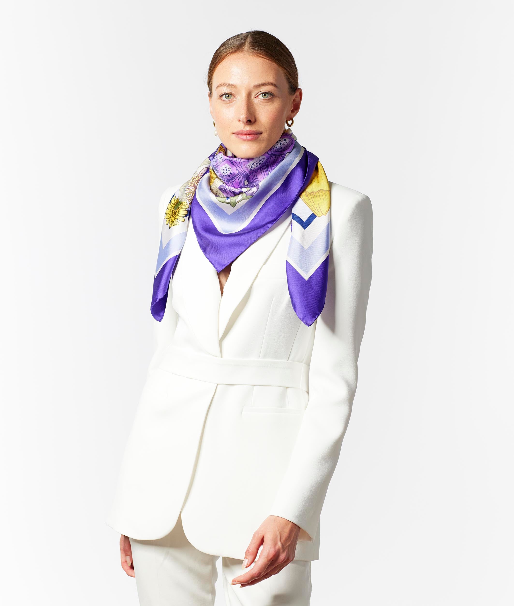 The Wild Flower Silk Scarf | 65x65cm