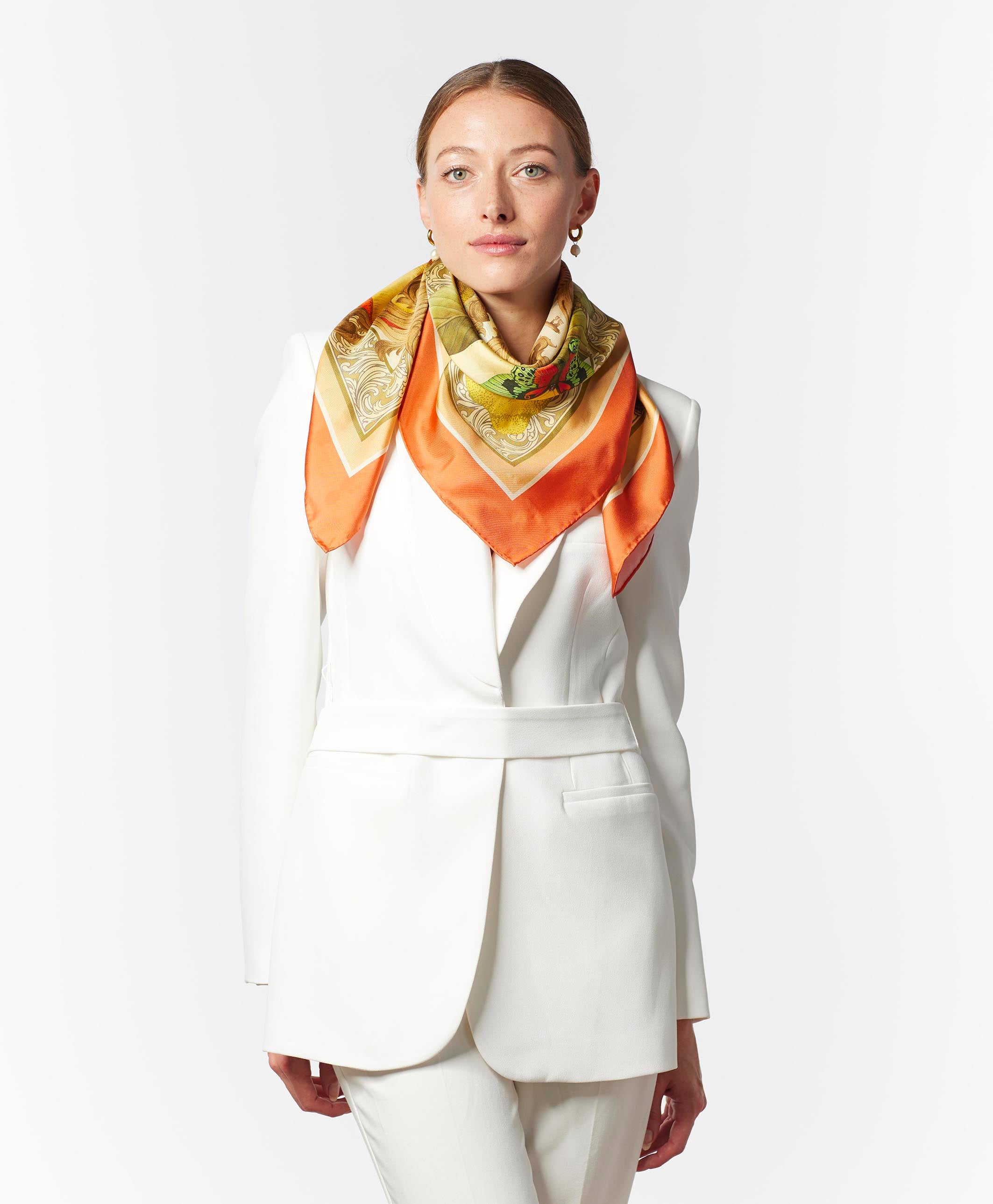 The Botanical Garden Silk Scarf | 65x65cm