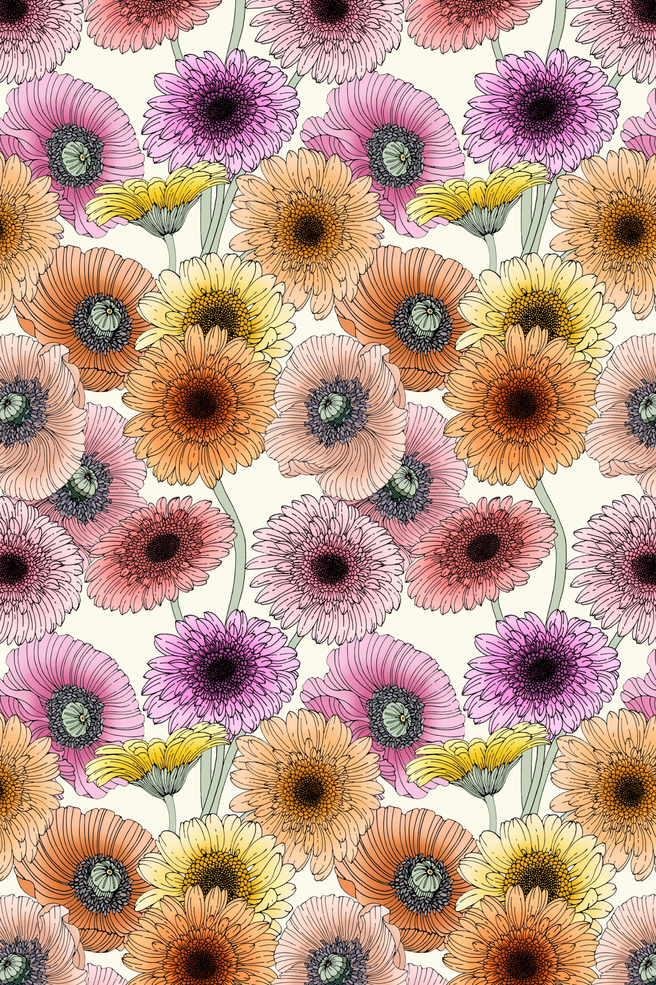 Pastel Floral Print