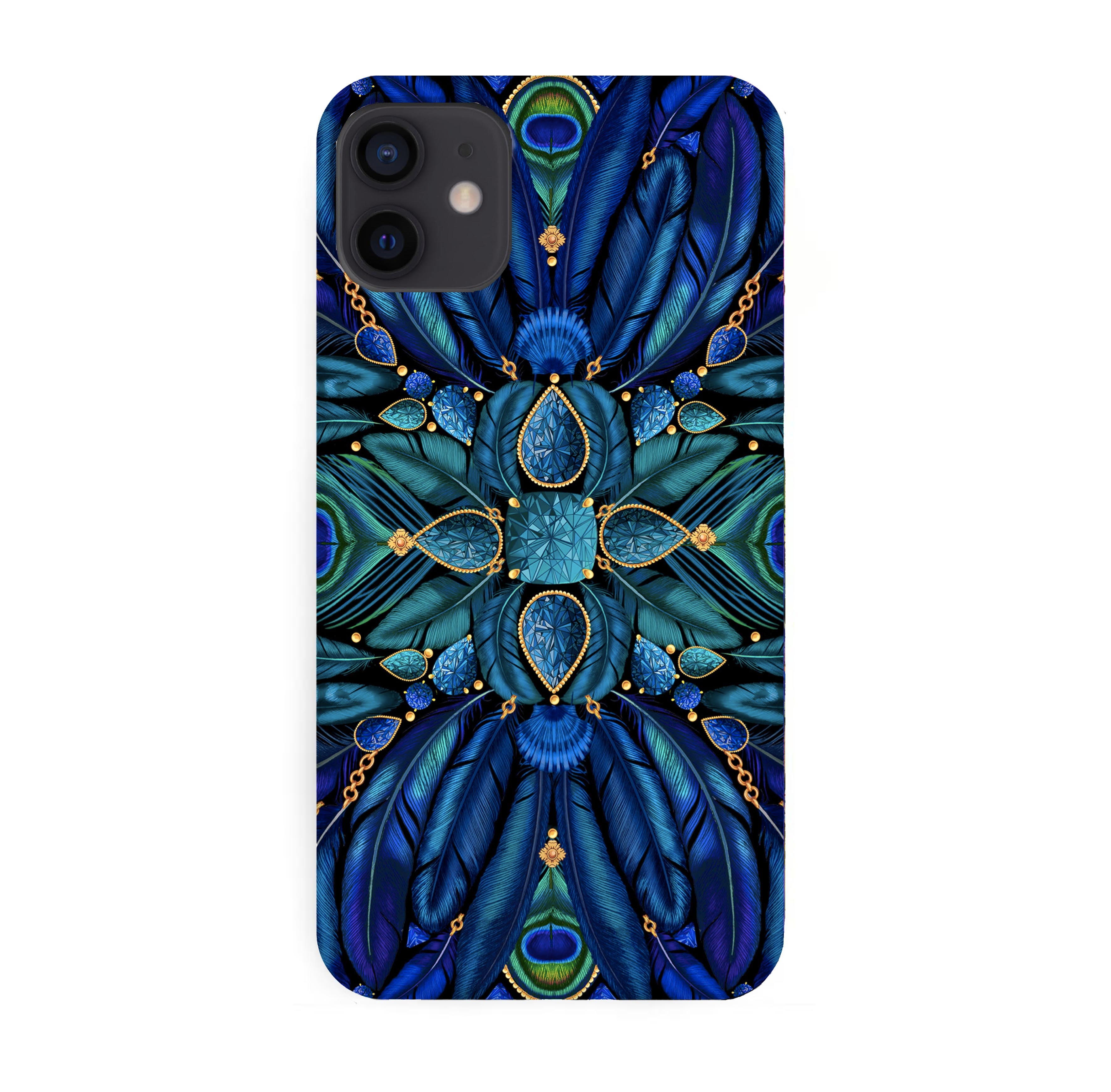 Luxury Phone Case - Peacock Feather