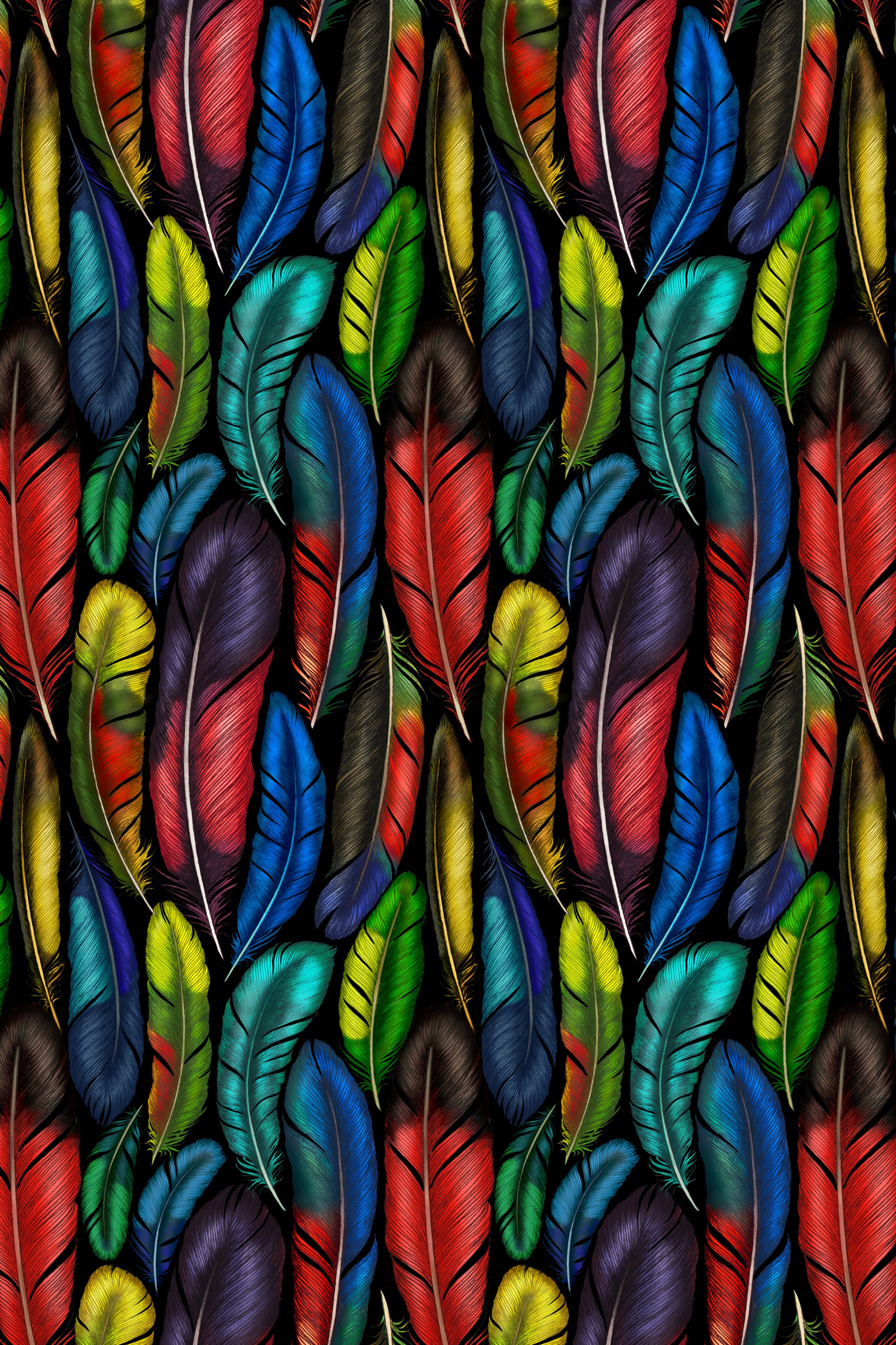 Tropical Feather Print