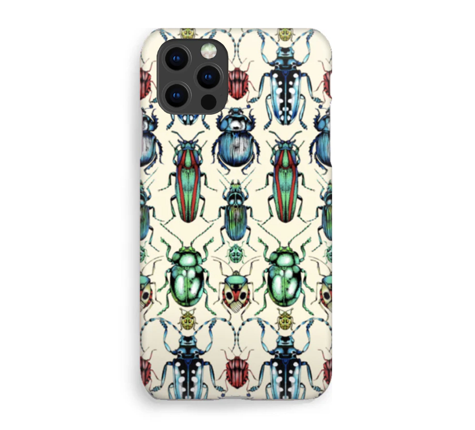 Luxury Phone Case - Tropical Beetle Cream