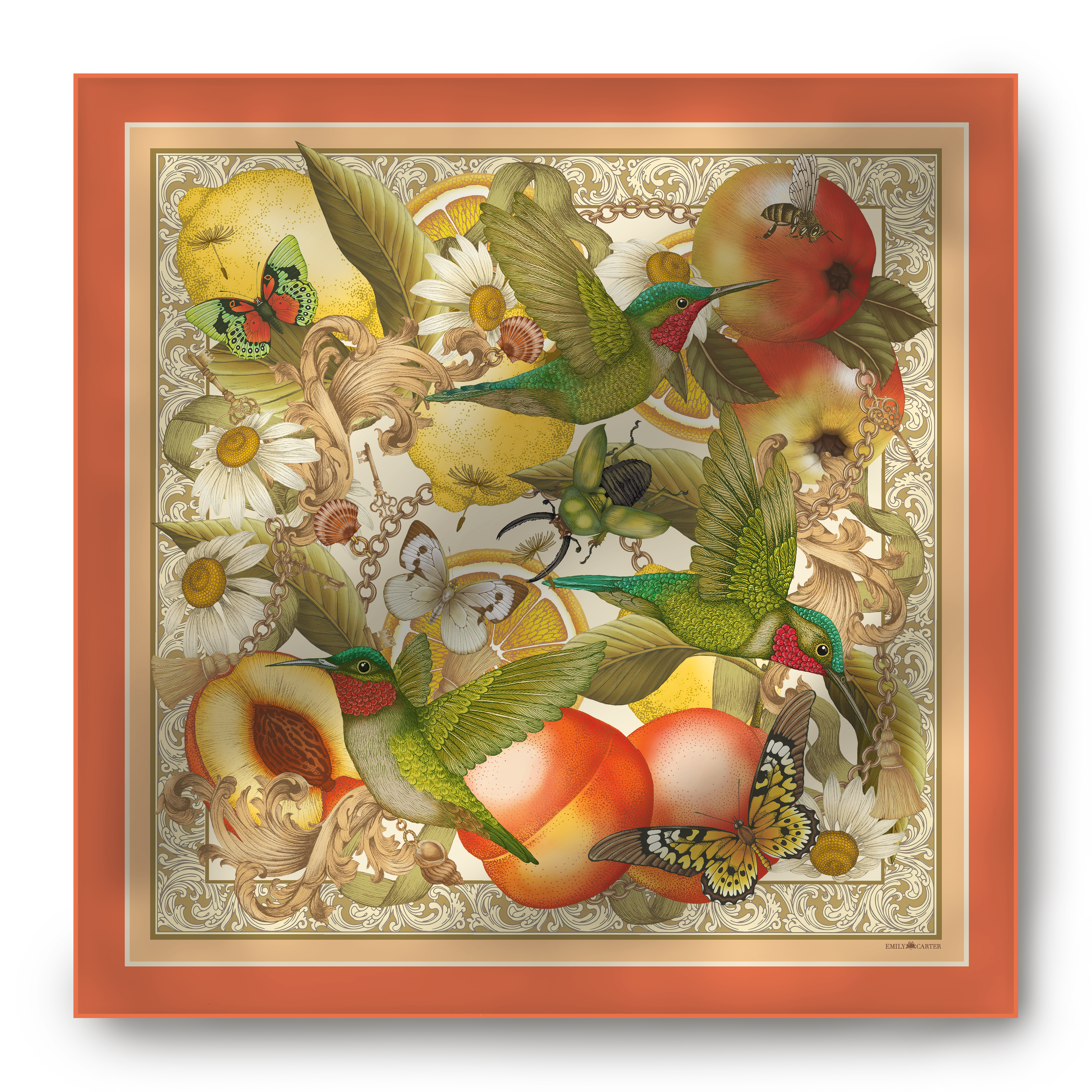 The Botanical Garden Silk Scarf | 90x90cm