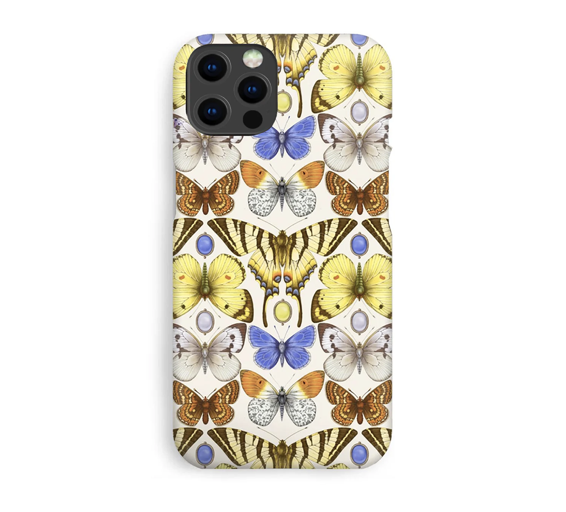 Luxury Phone Case - British Butterfly Lemon