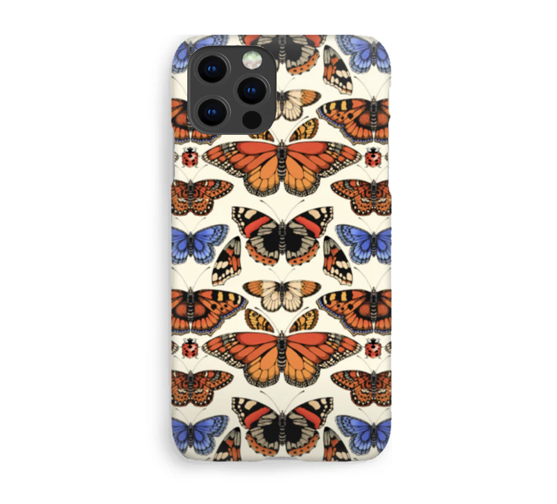Luxury Phone Case - British Butterfly Cream