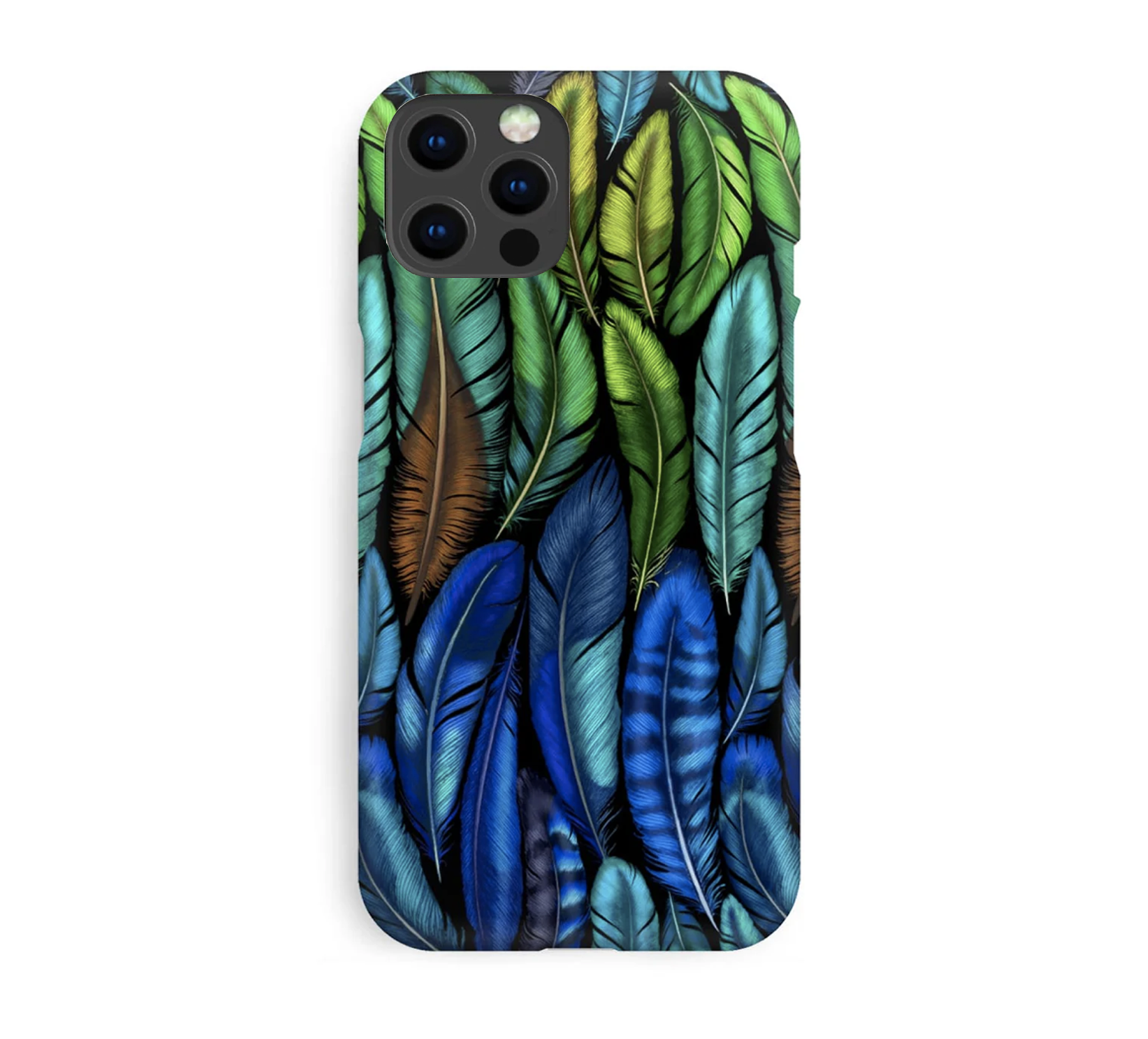 Luxury Phone Case - Iridescent Feather
