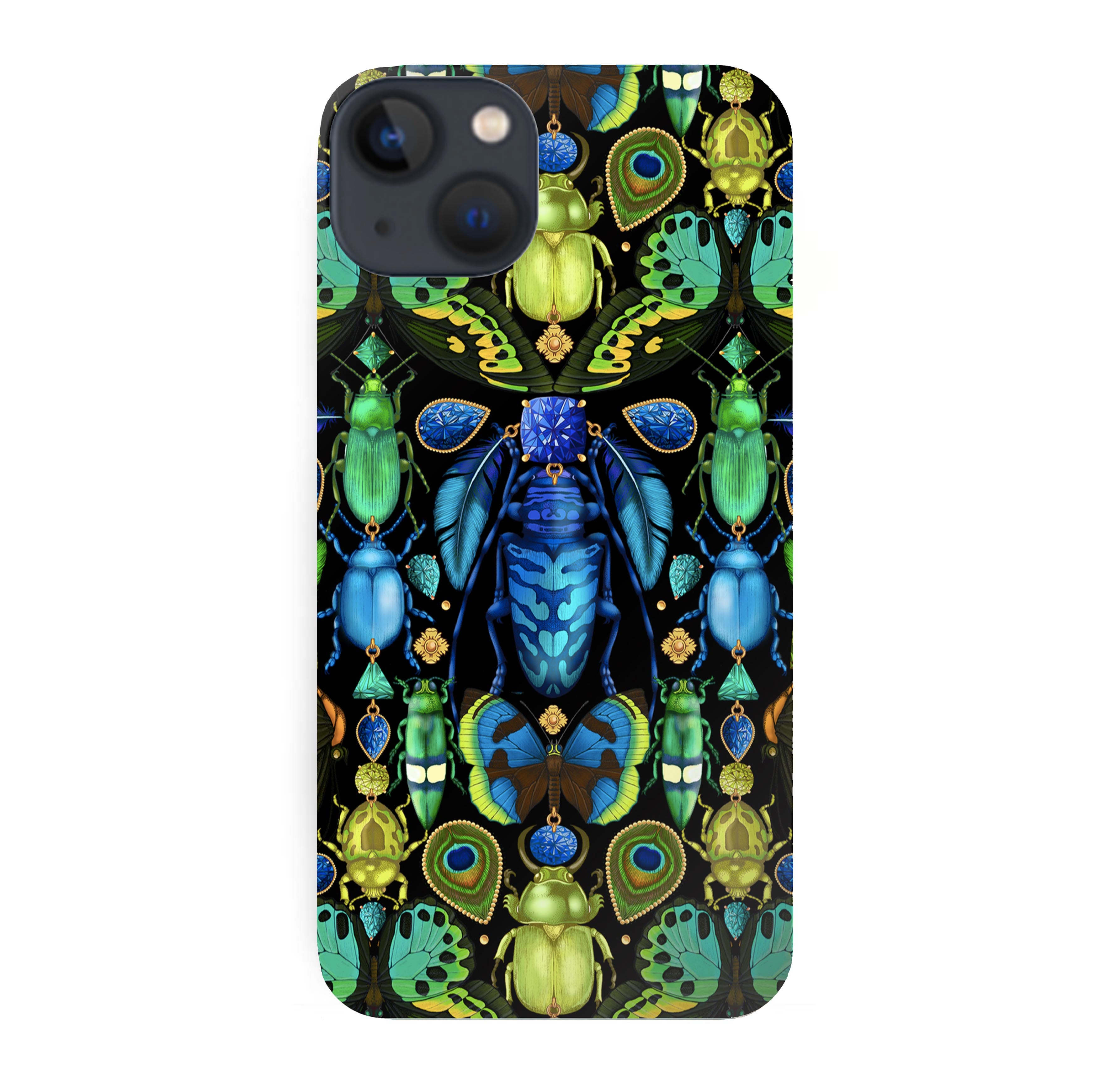 Luxury Phone Case - Iridescent Beetles