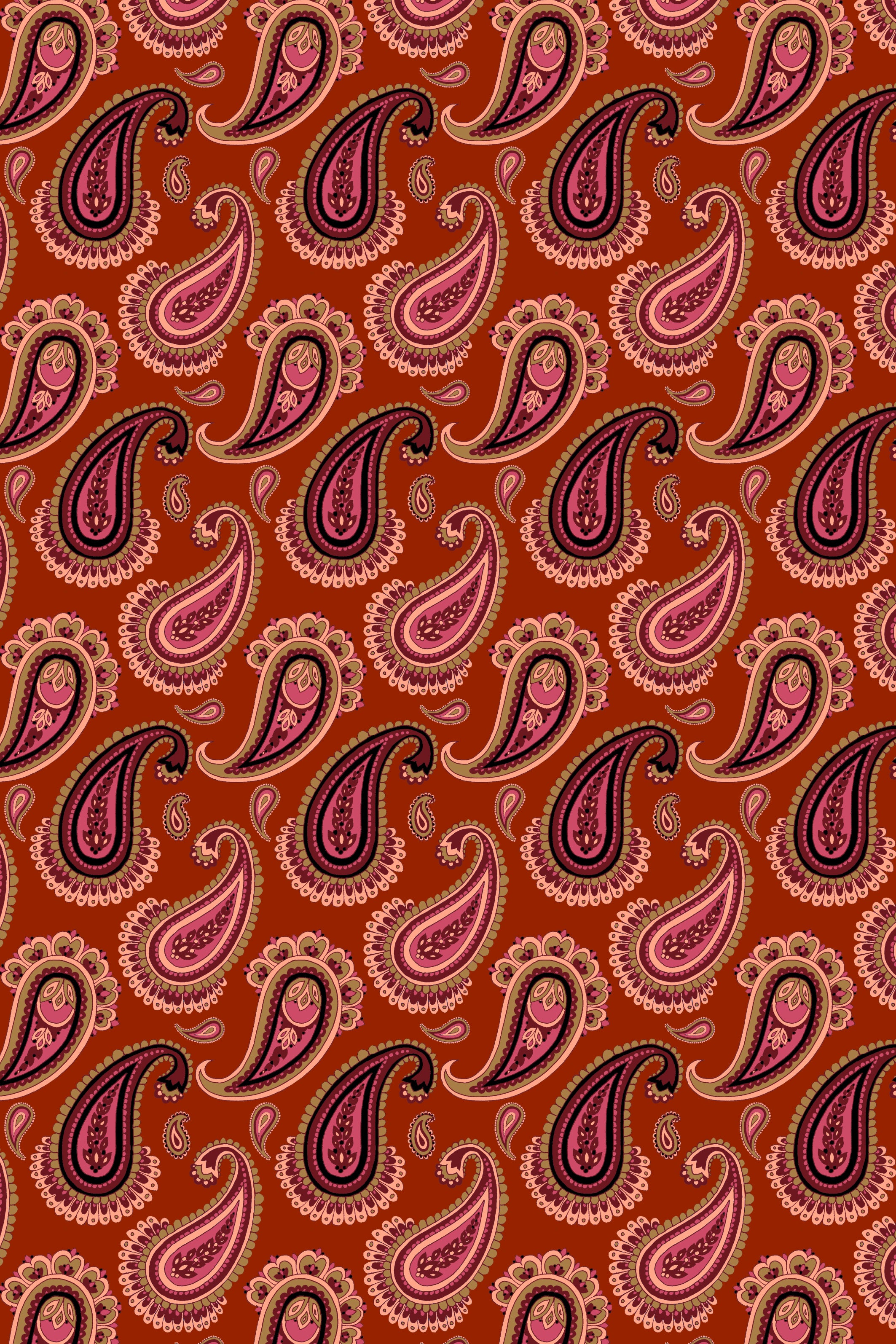 Paisley Print Mauve