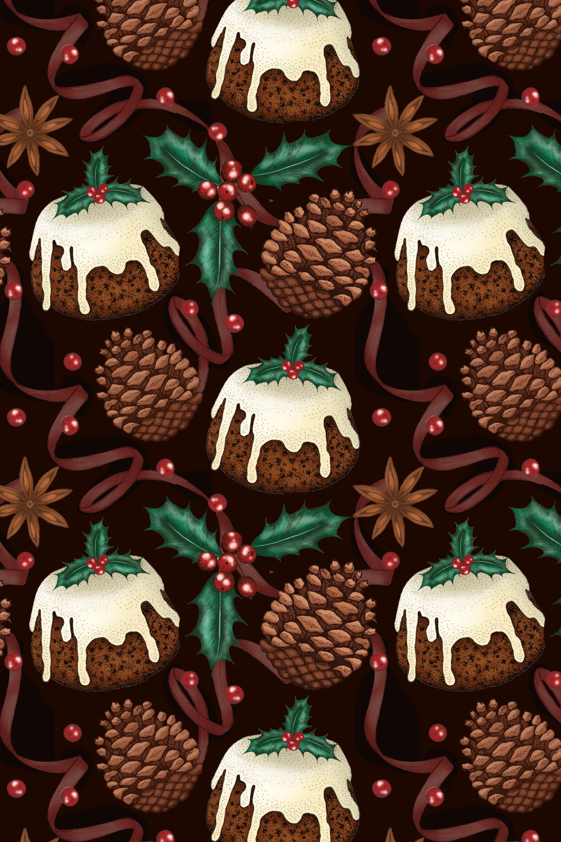 Christmas Pudding Print