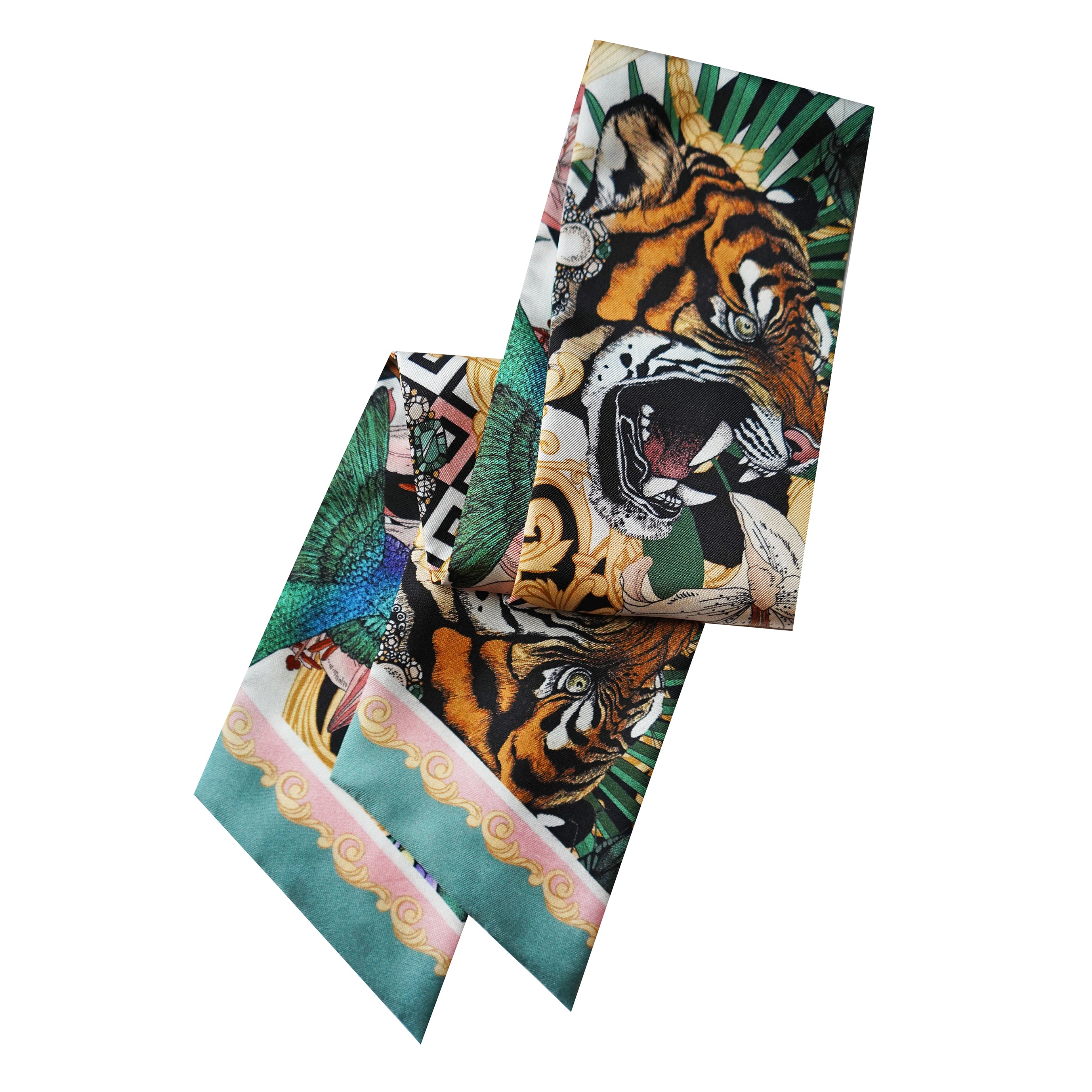 The Baroque Tiger Luxe Twilly Scarf