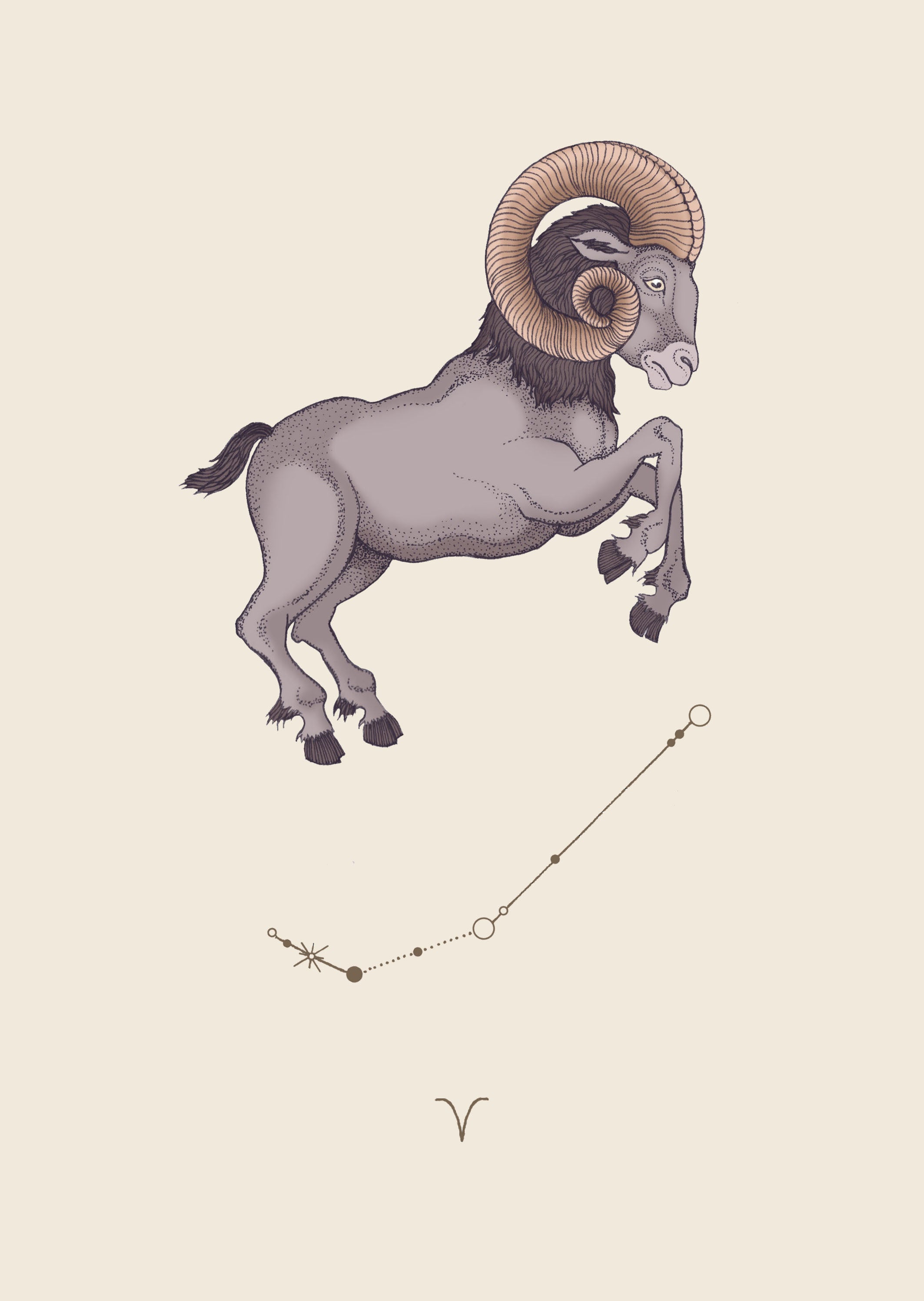 'Aries Zodiac' Fine Art Print