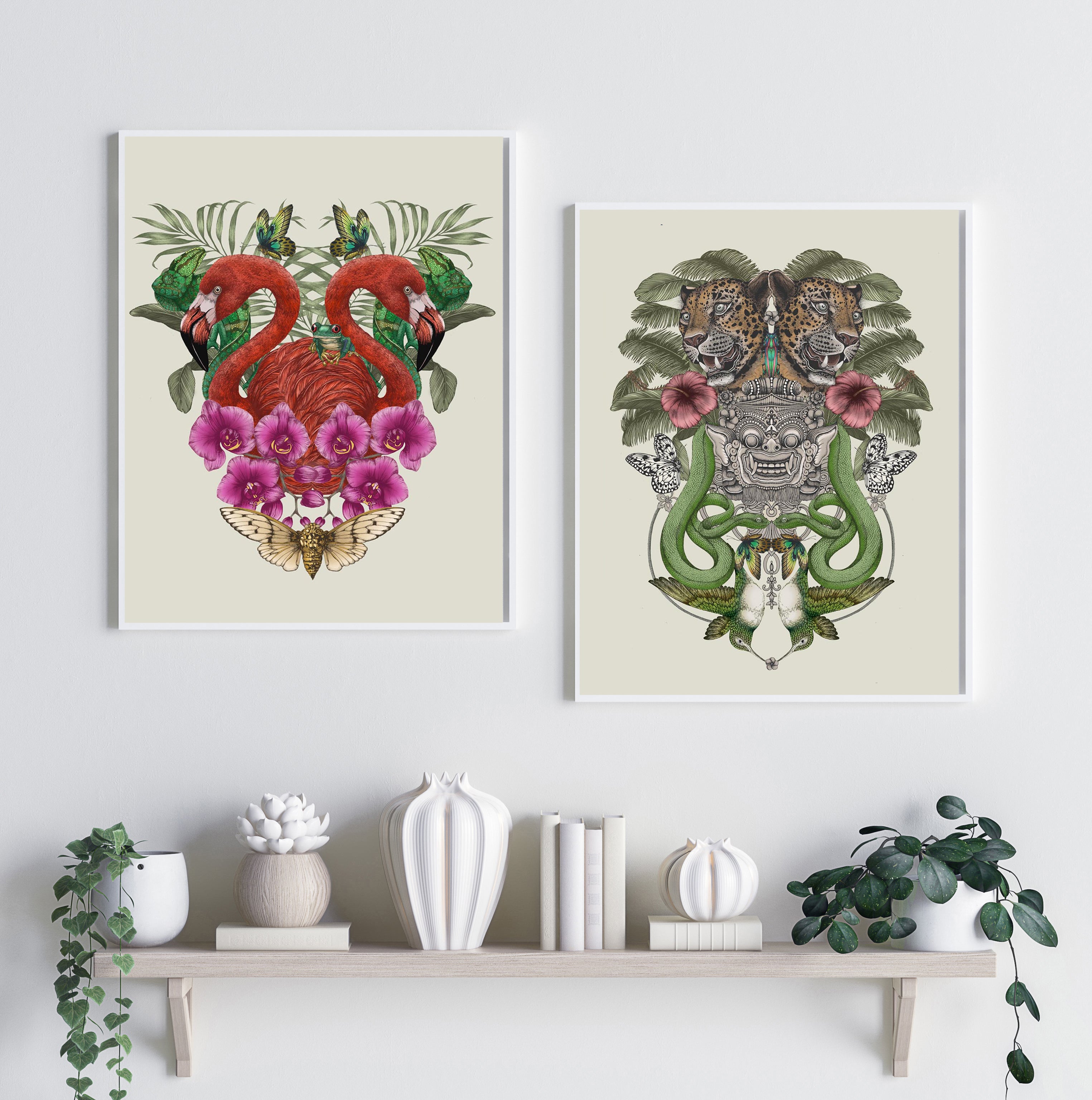 'Antique Balinese Jungle' Fine Art Print
