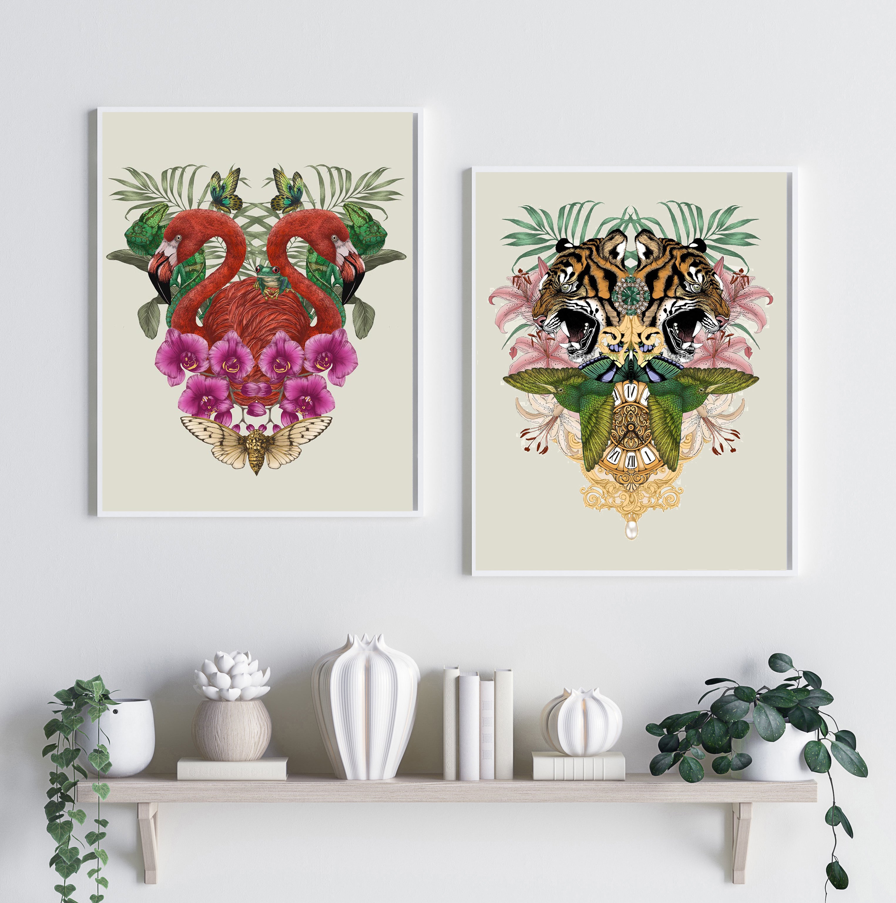 'Antique Baroque Tiger' Fine Art Print
