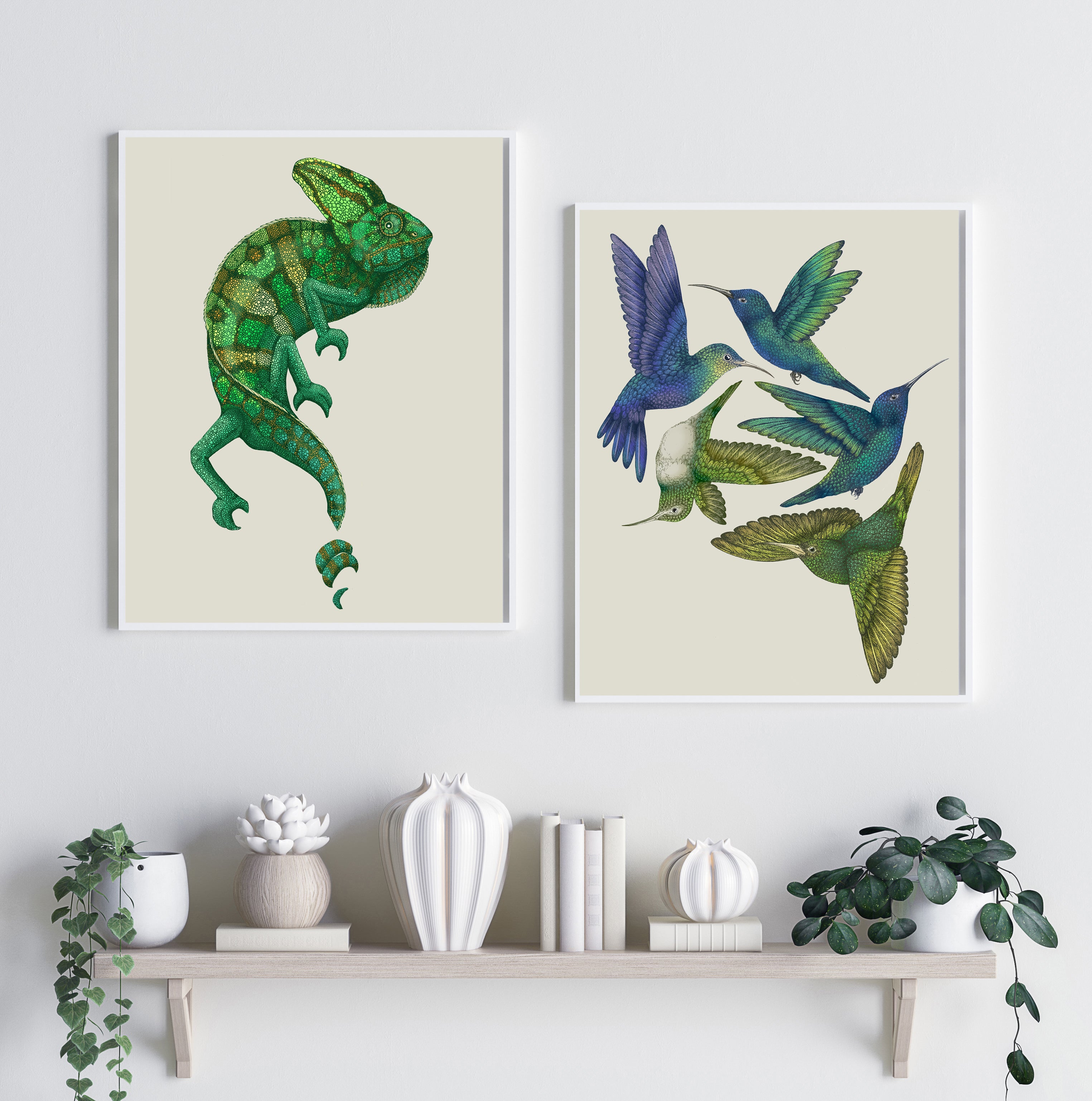 'Antique Chameleon' Fine Art Print