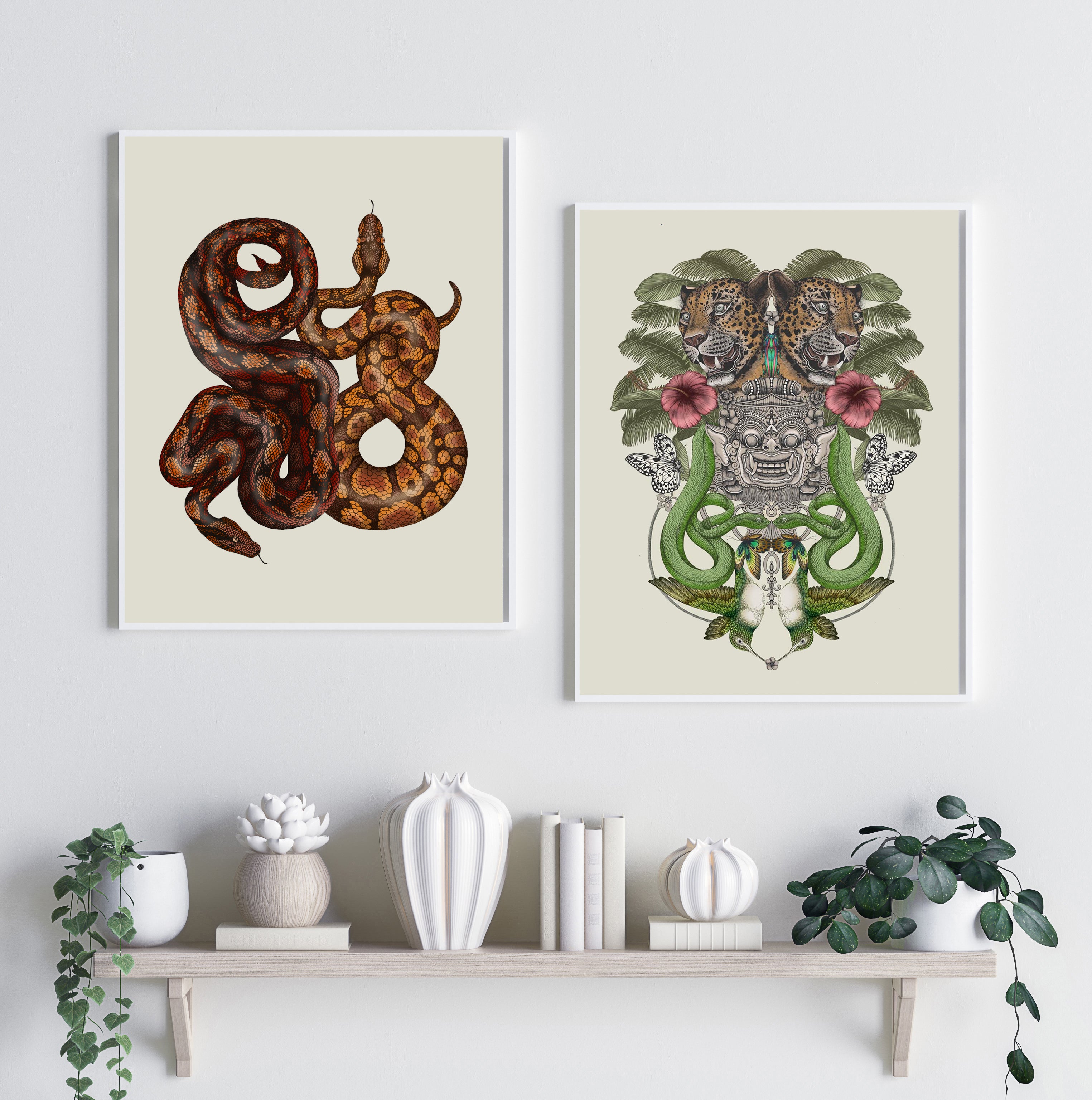 'Antique Balinese Jungle' Fine Art Print
