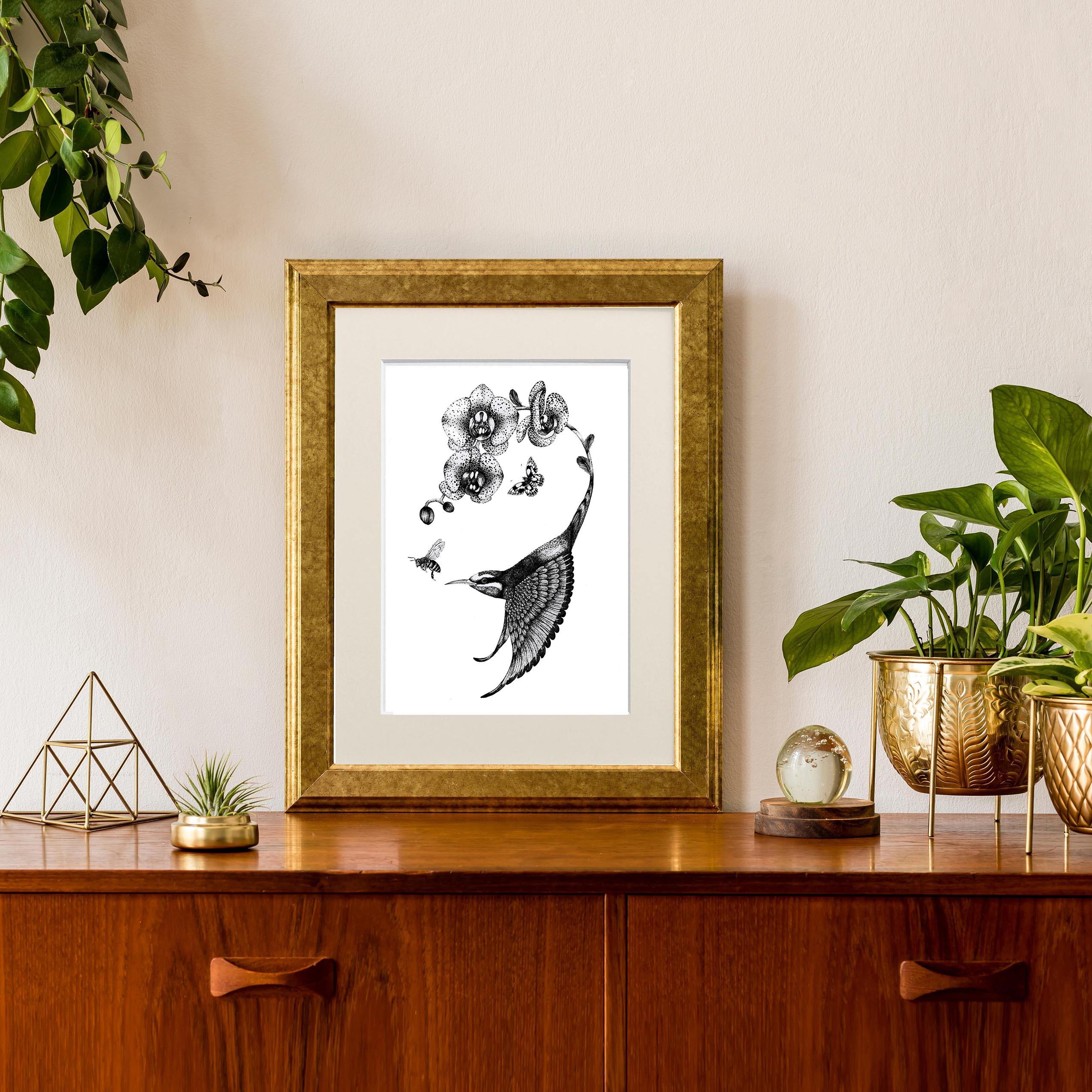 'Apiaster Orchidae' Fine Art Print - Emily Carter London