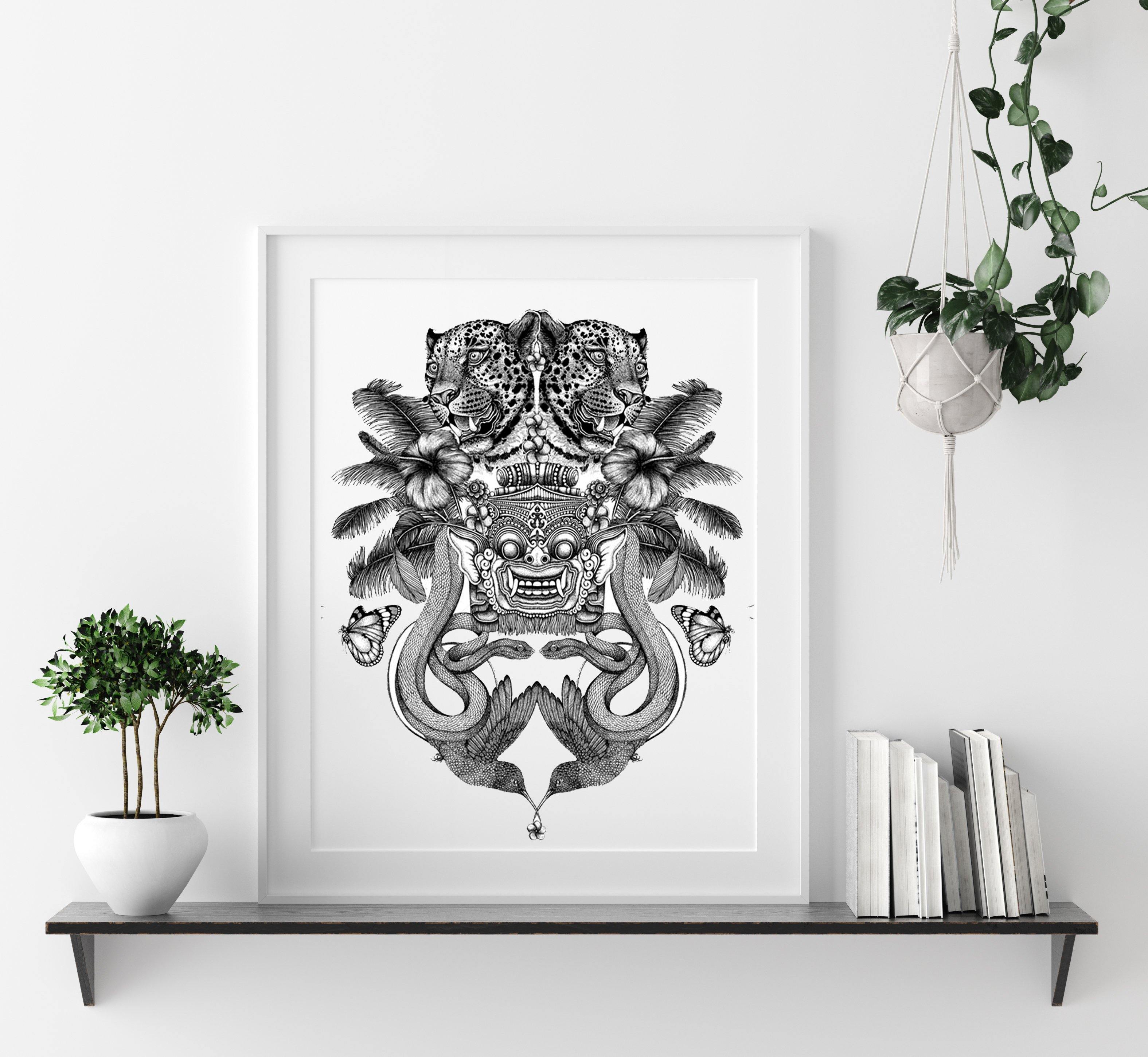 'Balinese Jungle' Fine Art Print - Emily Carter London