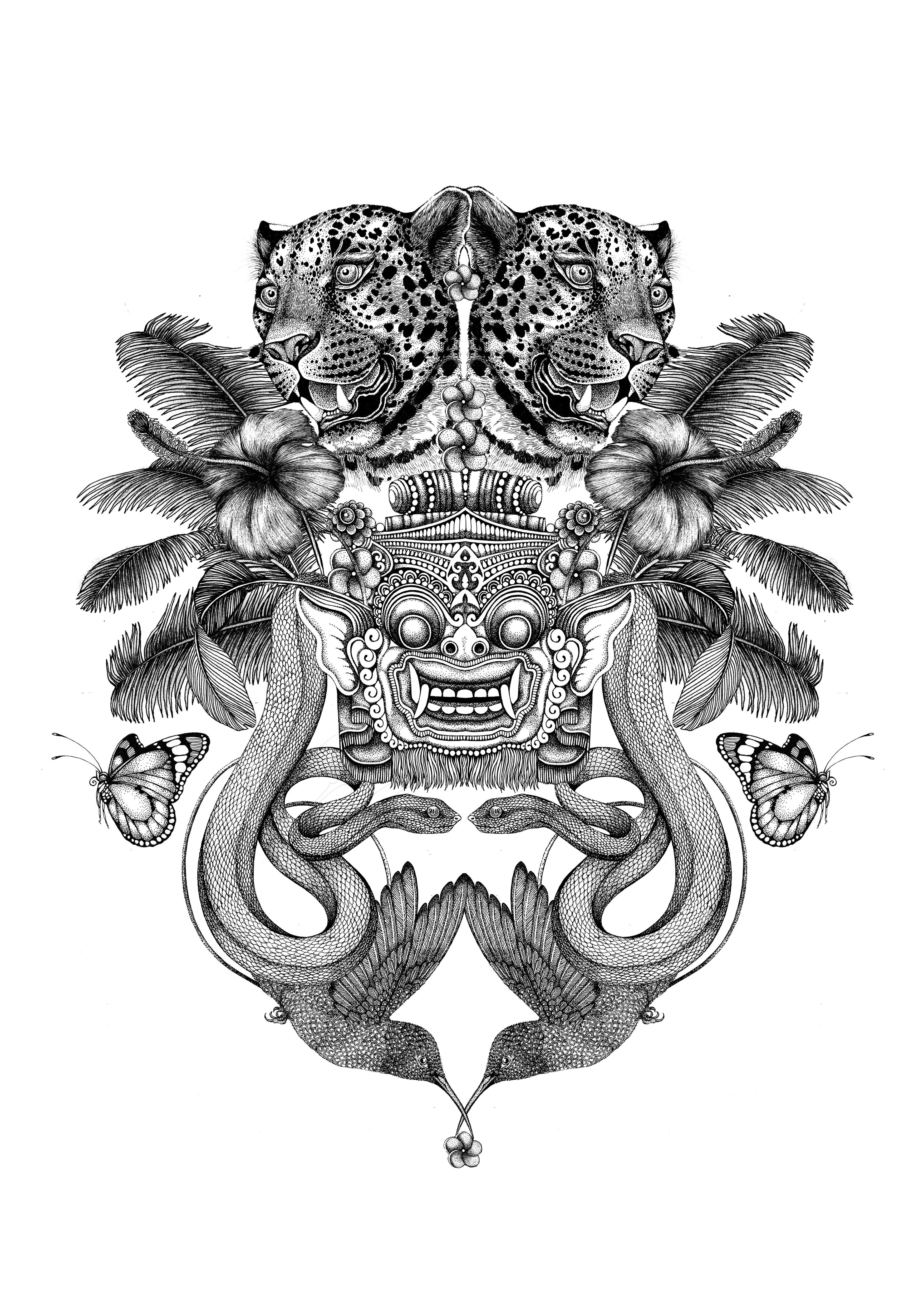 'Balinese Jungle' Fine Art Print - Emily Carter London