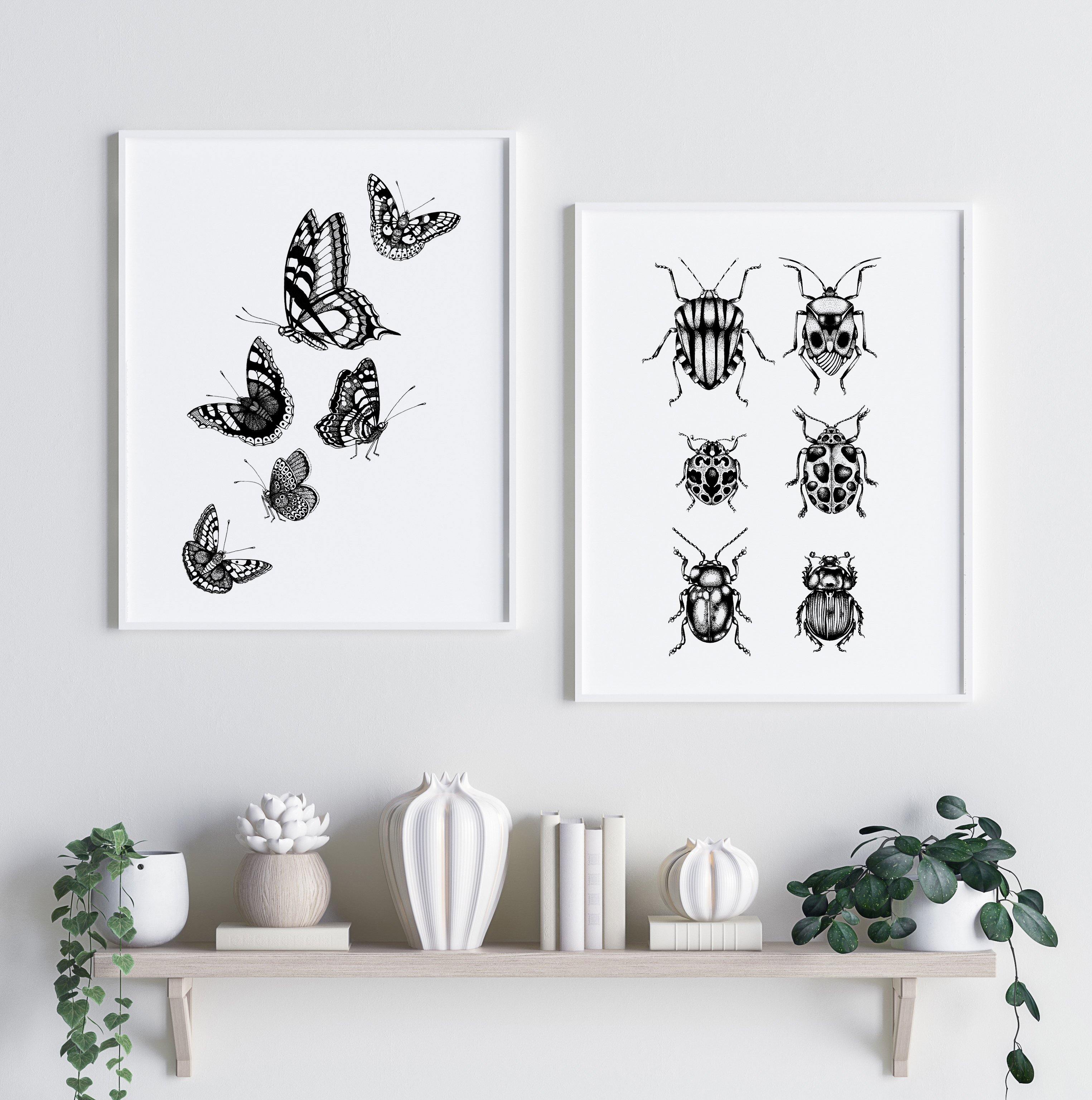 'British Butterflies' Fine Art Print - Emily Carter London