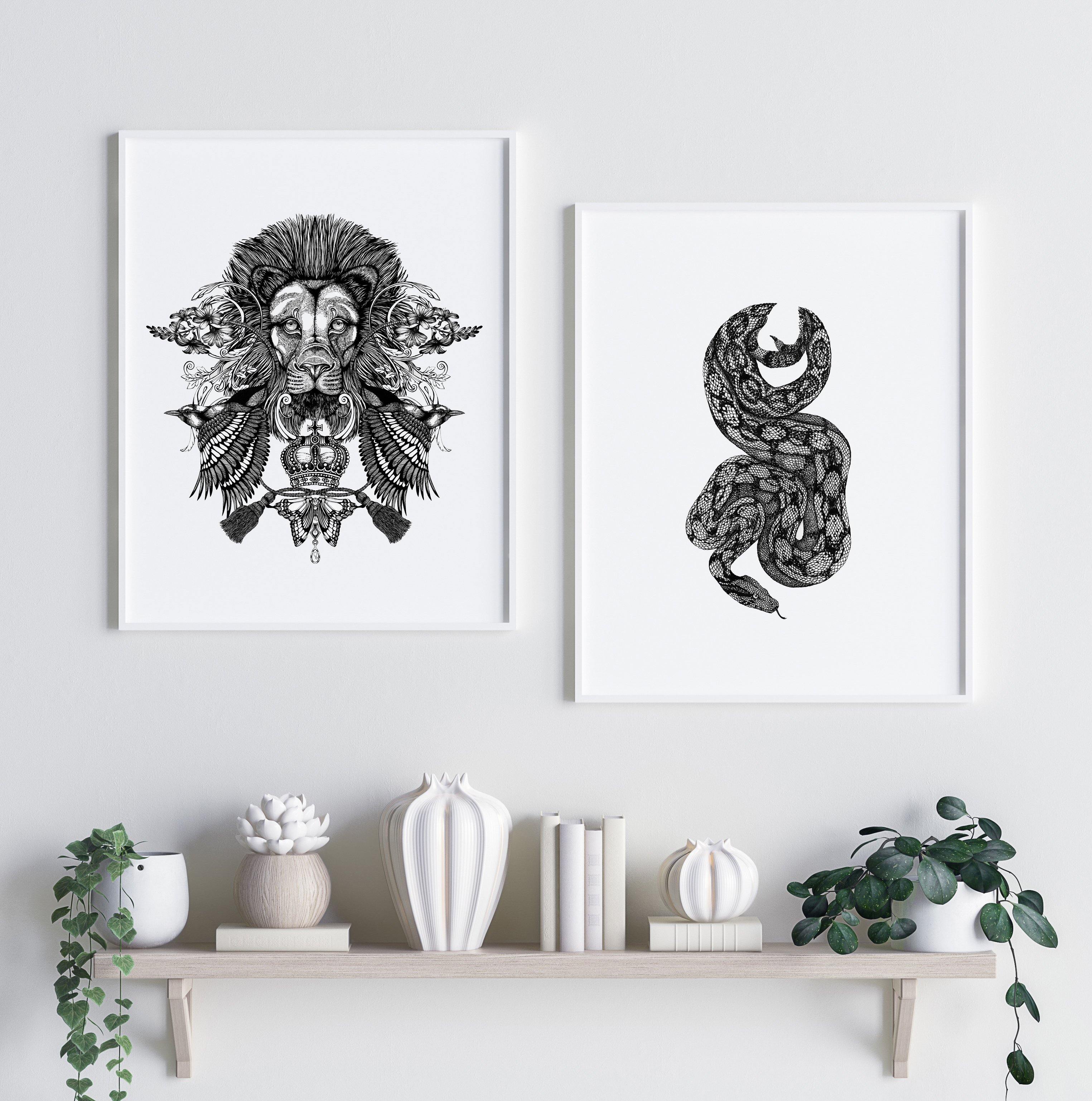 'Boa Constrictor' Fine Art Print - Emily Carter London