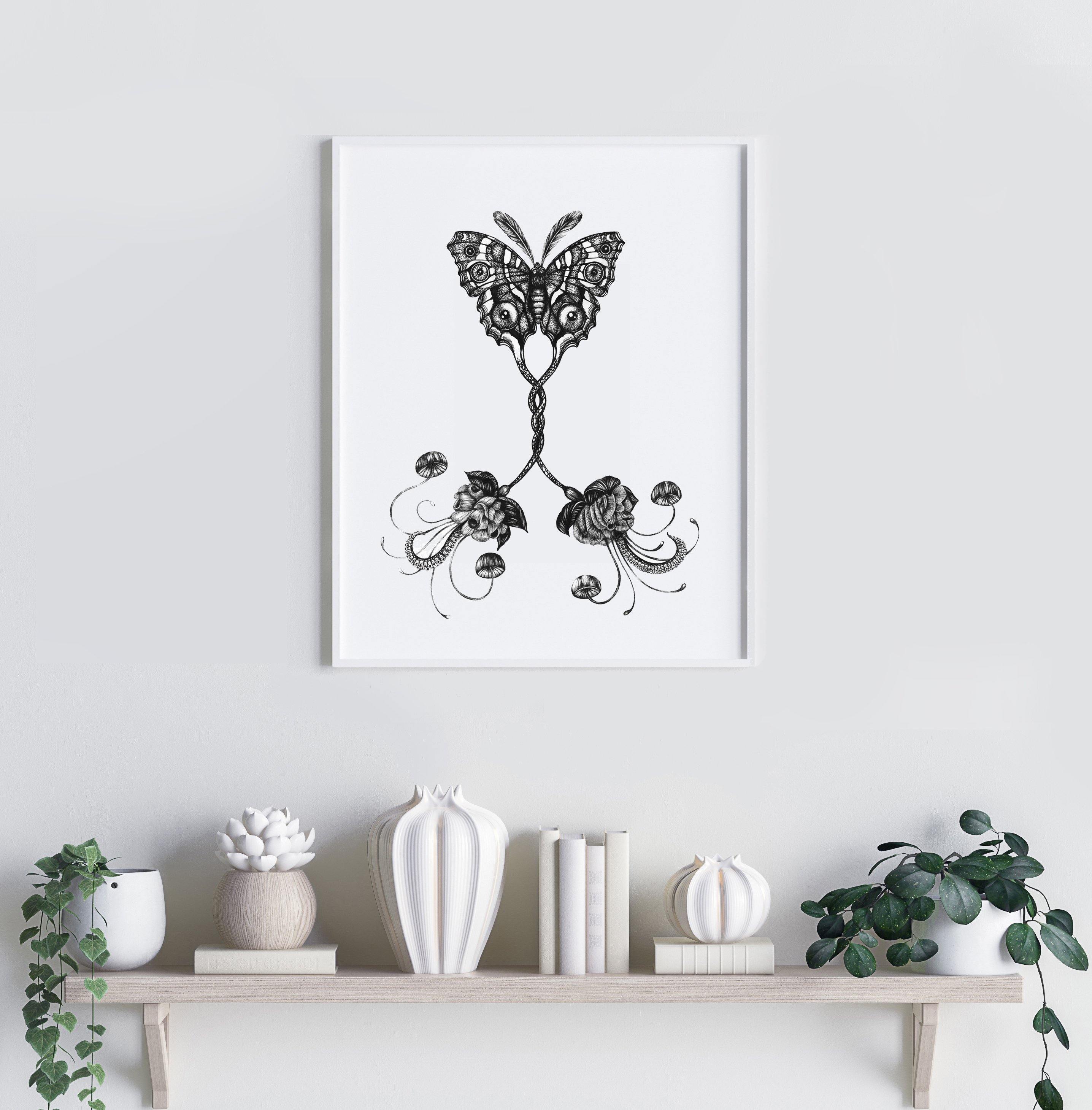 'Coenia Oculus' Fine Art Print - Emily Carter London