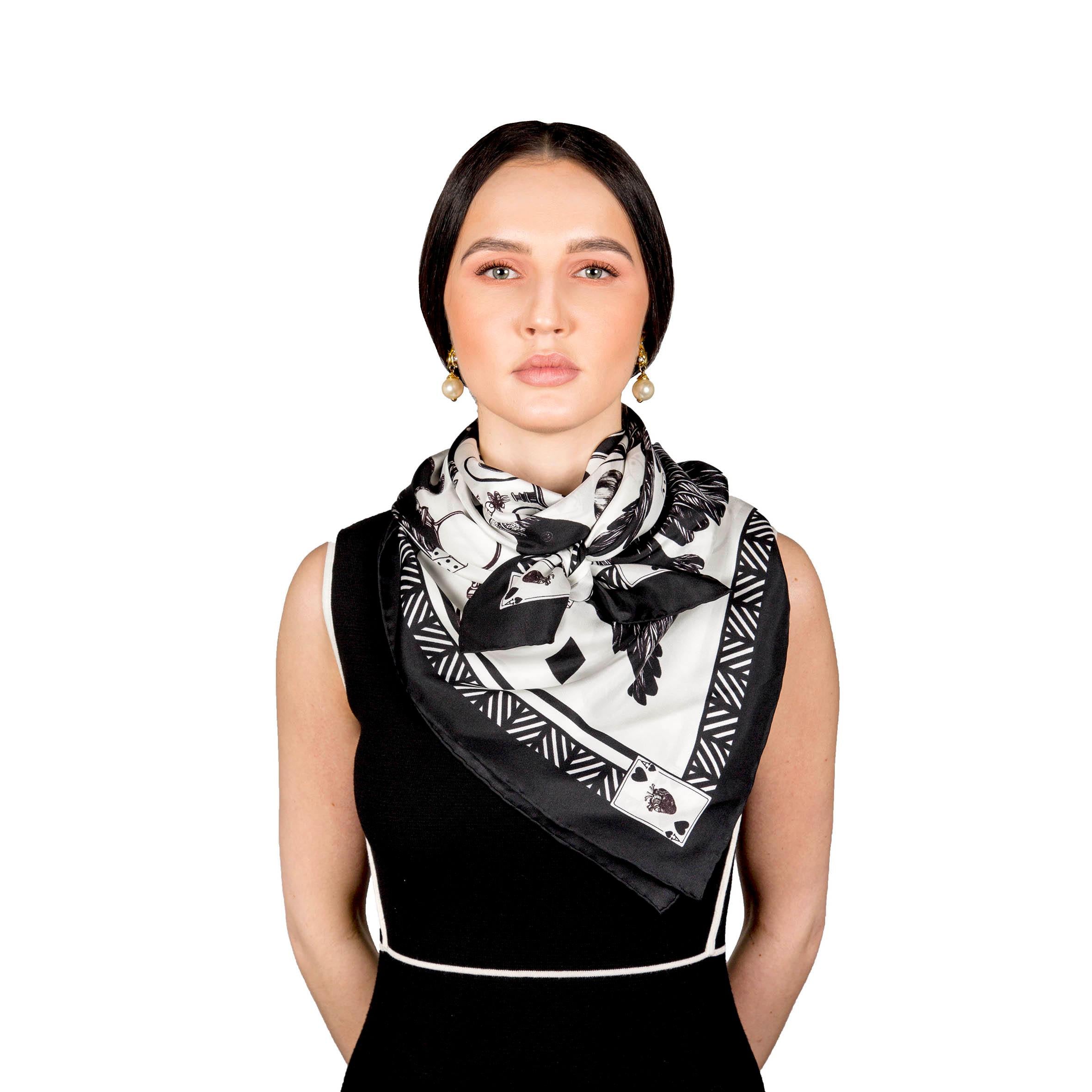 The Joker & Jackdaw Silk Scarf | 90x90cm - Emily Carter London