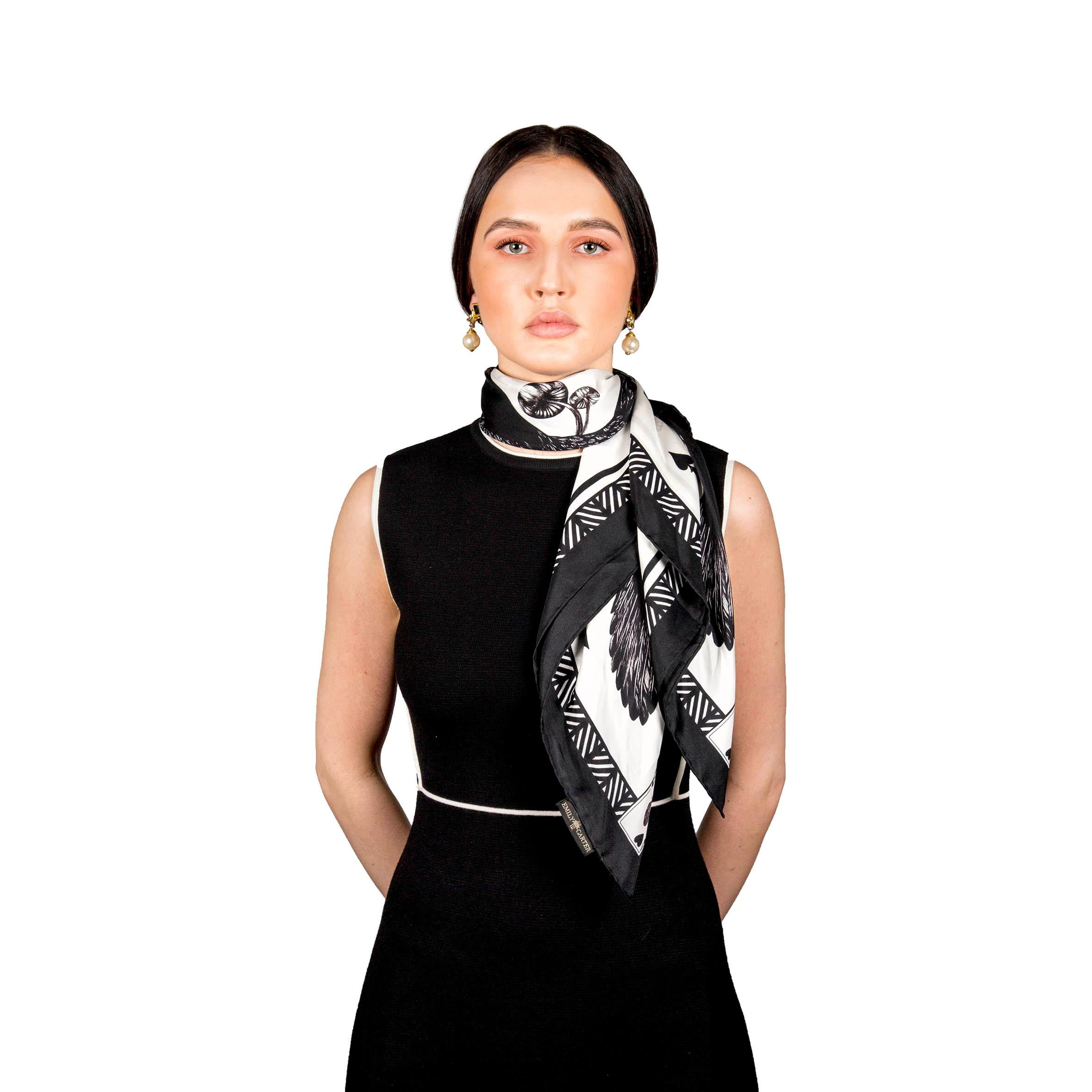The Joker & Jackdaw Silk Scarf | 90x90cm - Emily Carter London