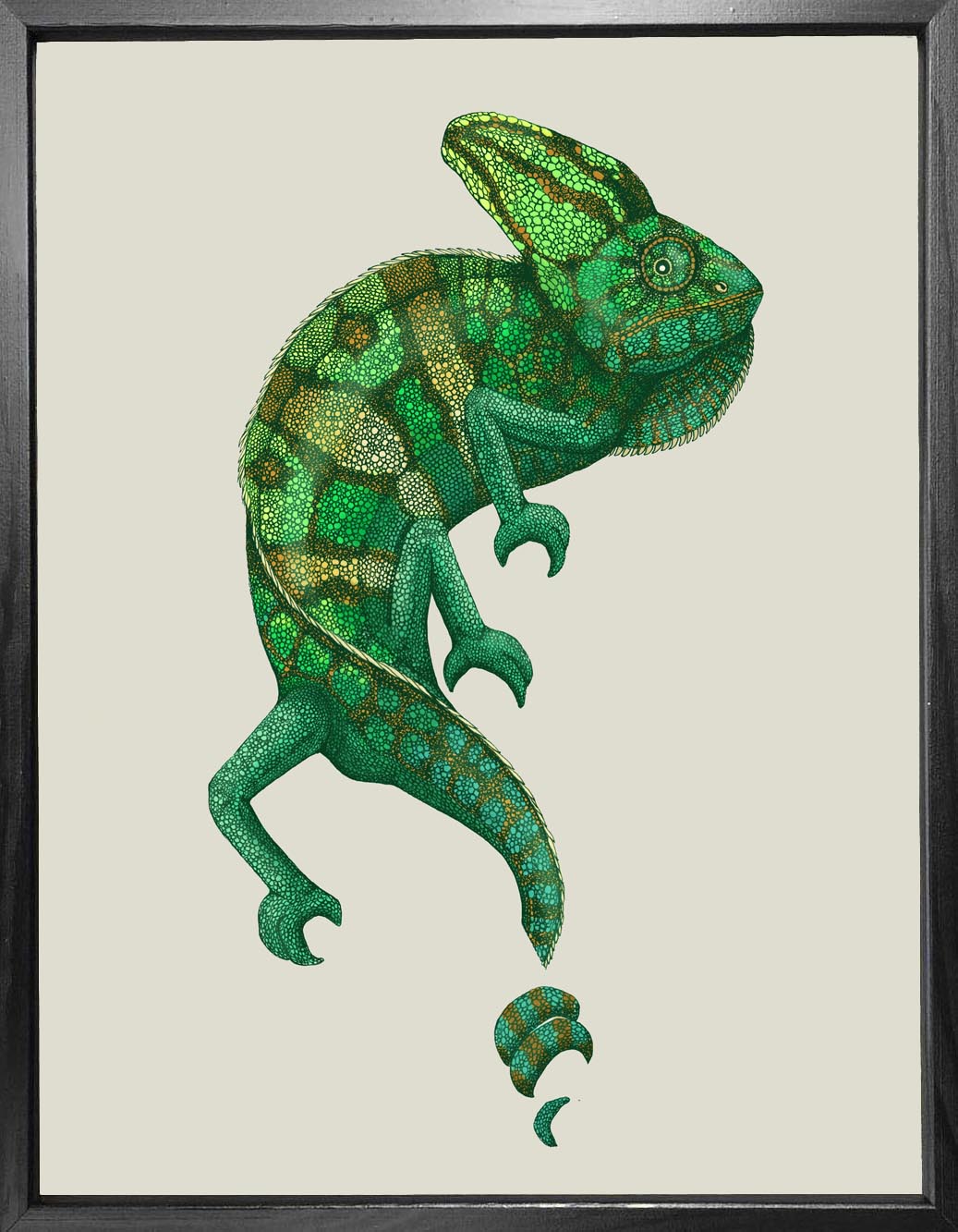 'Antique Chameleon' Fine Art Print