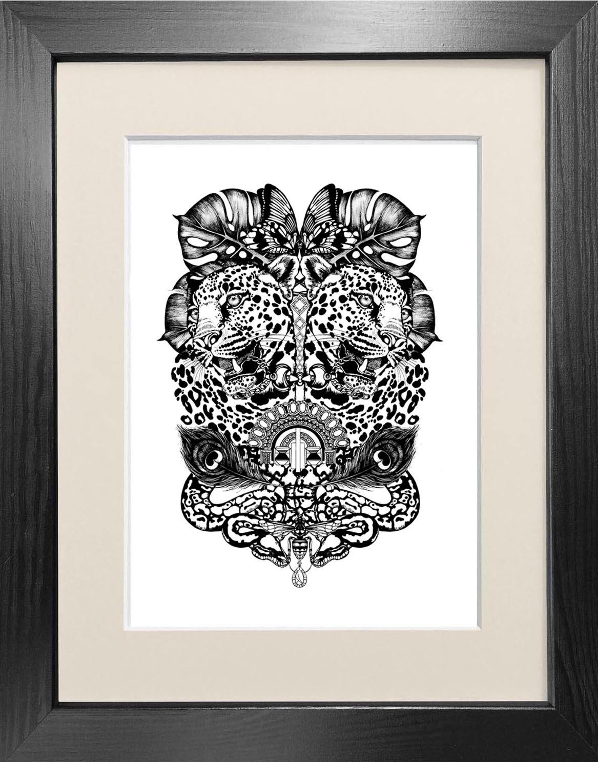 'Jewel & Jaguar' Fine Art Print - Emily Carter London