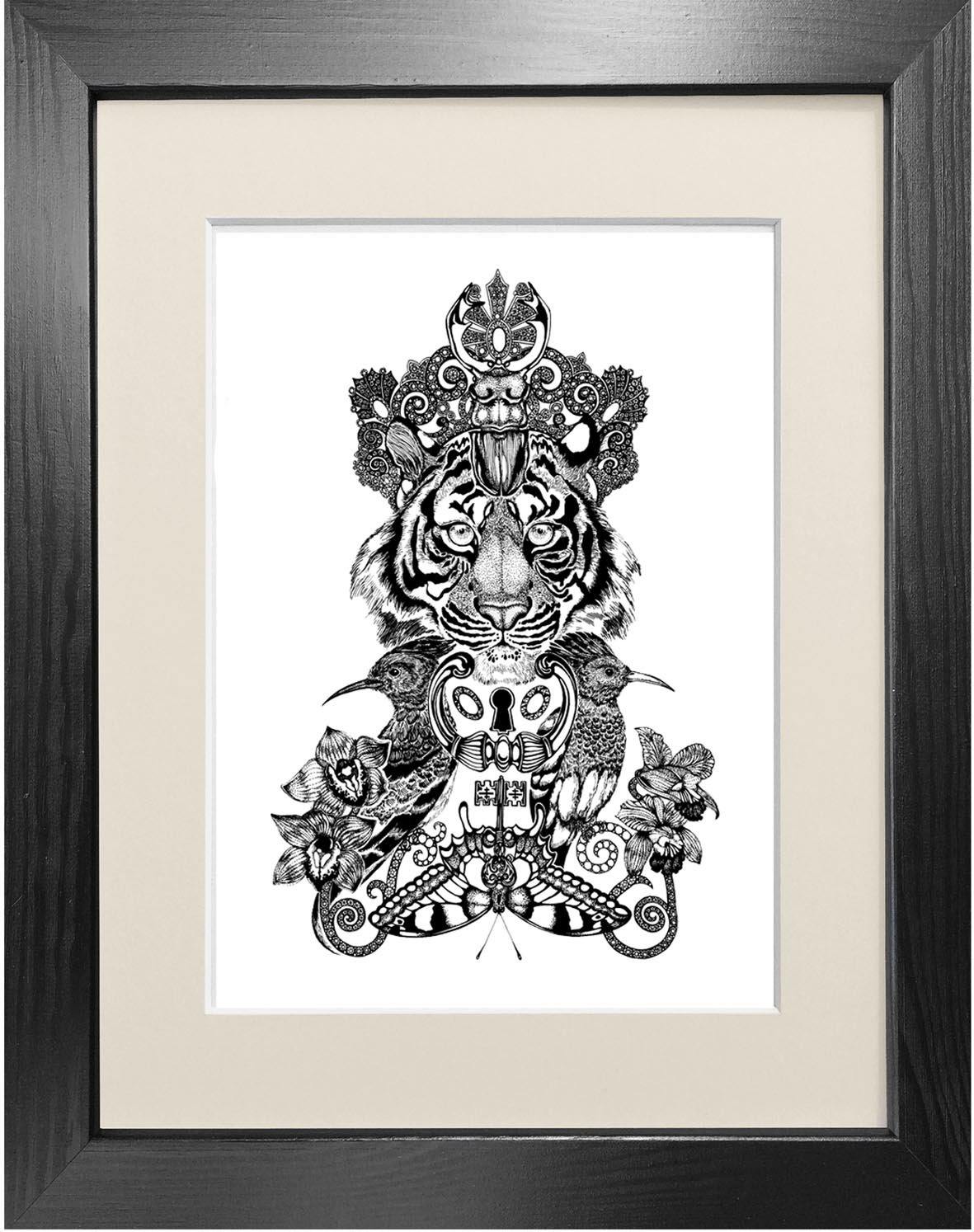 'The Royal Tiger' Fine Art Print - Emily Carter London