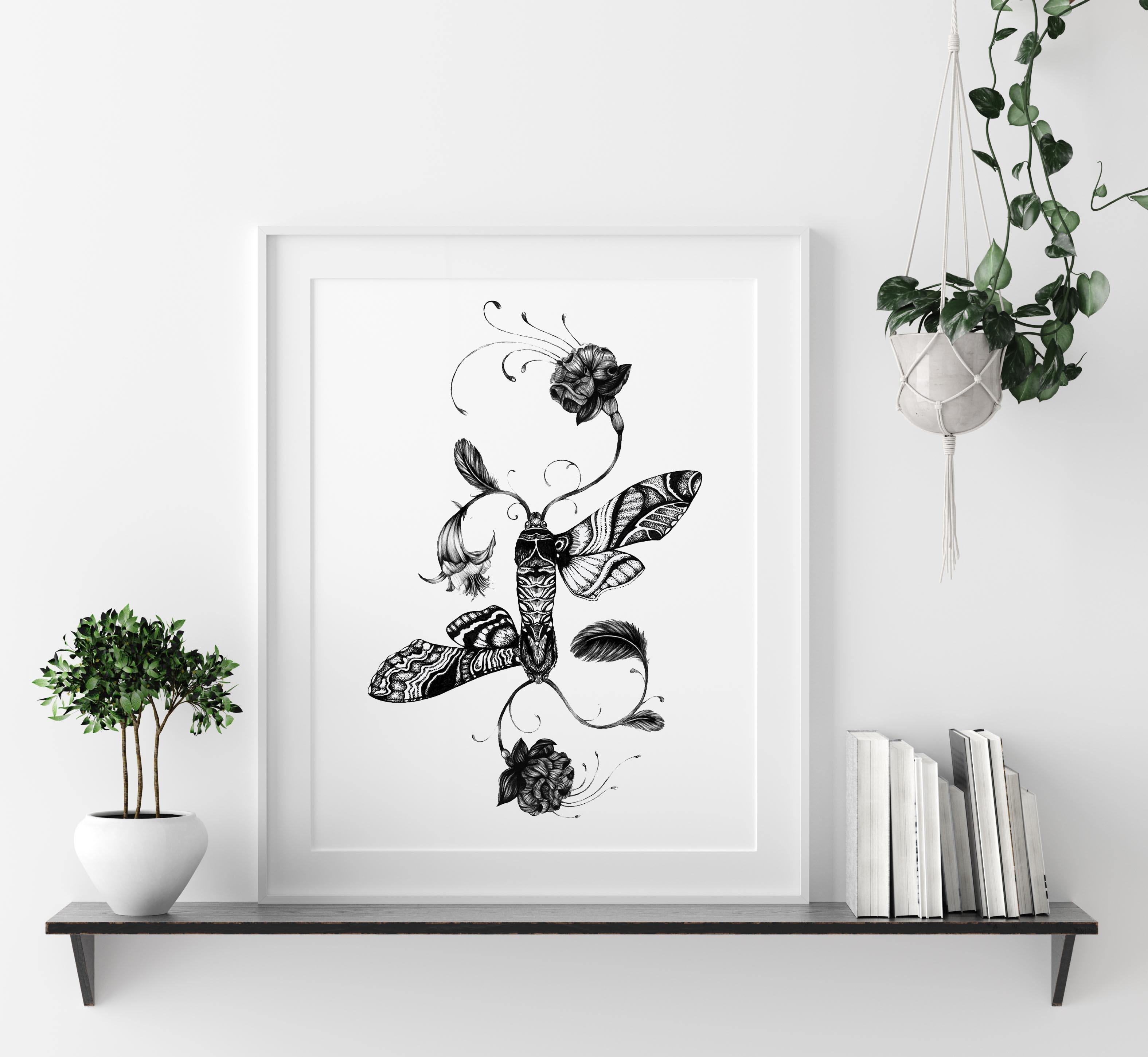 'Fuchsiadoptera' Fine Art Print - Emily Carter London