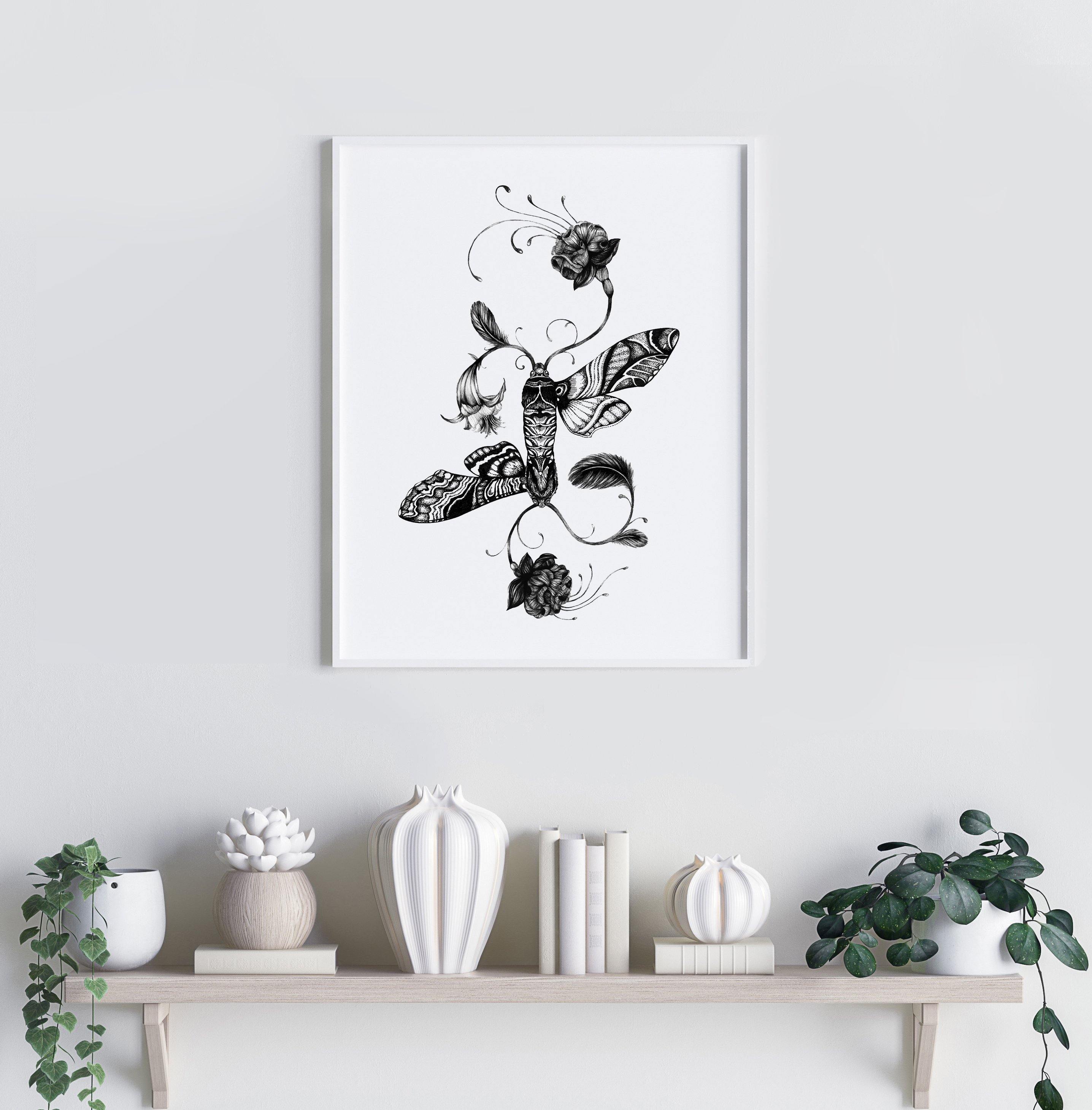 'Fuchsiadoptera' Fine Art Print - Emily Carter London