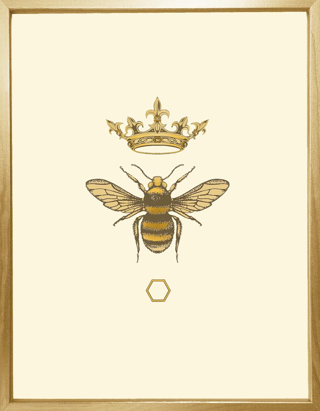 'Antique Honey Queen Bee' Fine Art Print