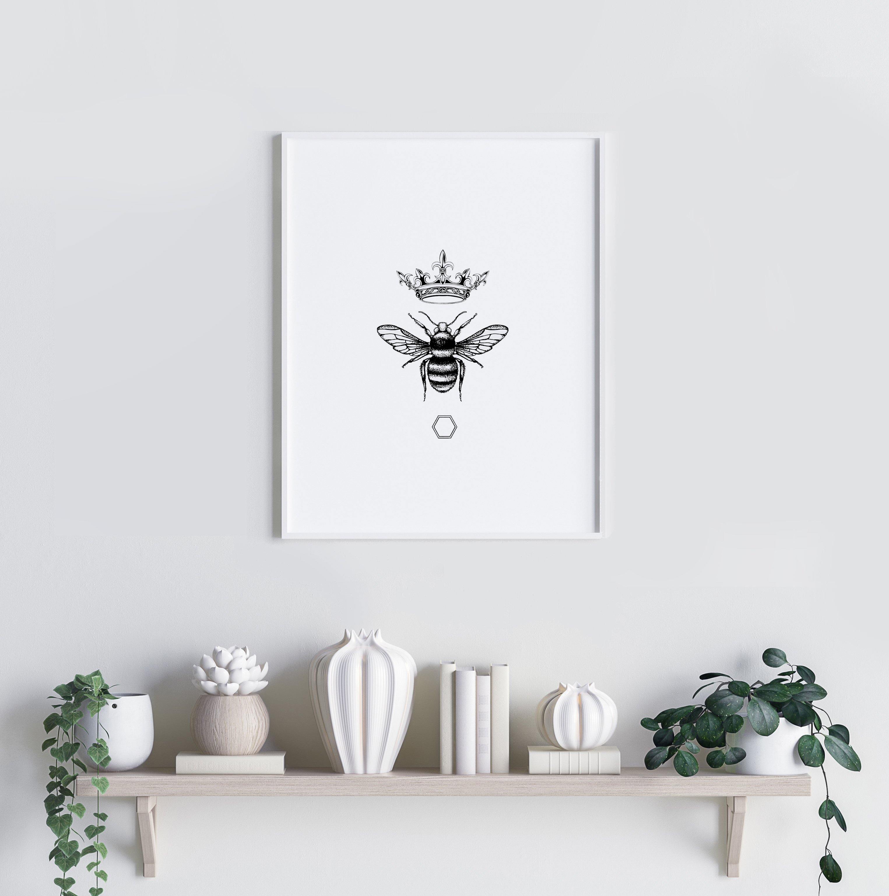 'Honey Queen Bee' Fine Art Print - Emily Carter London