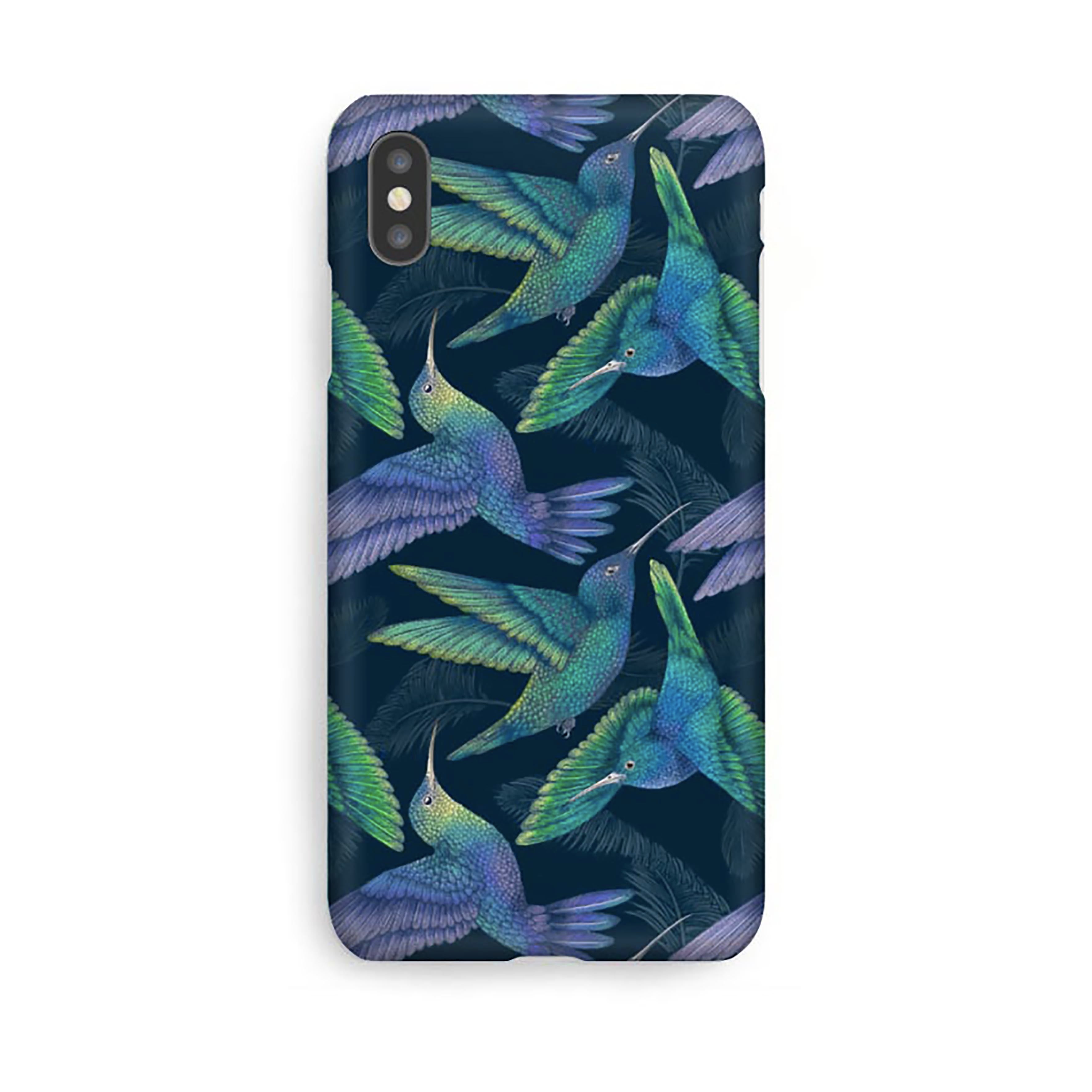Luxury Phone Case - Midnight Hummingbirds