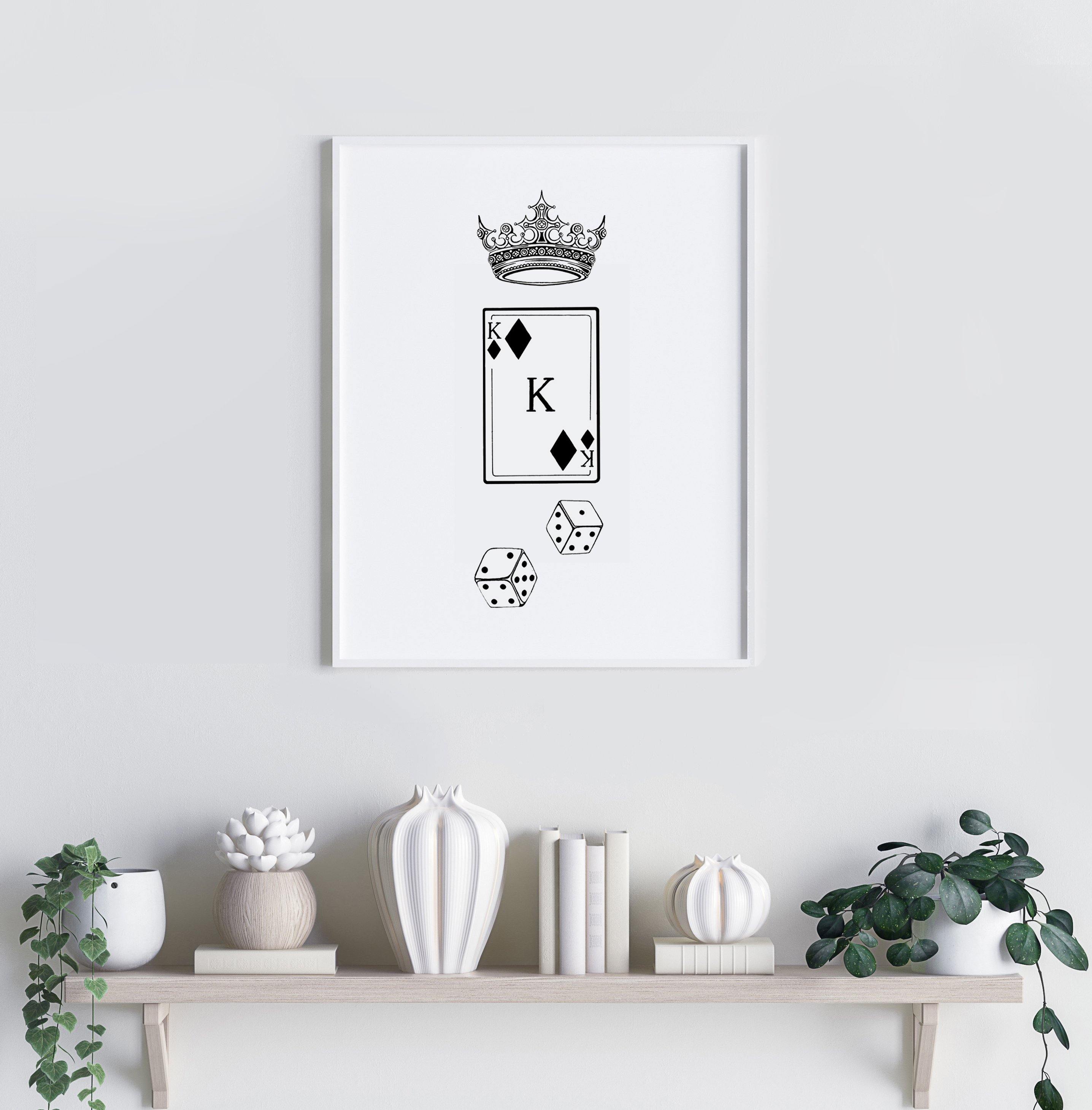 'King of Diamonds' Fine Art Print - Emily Carter London