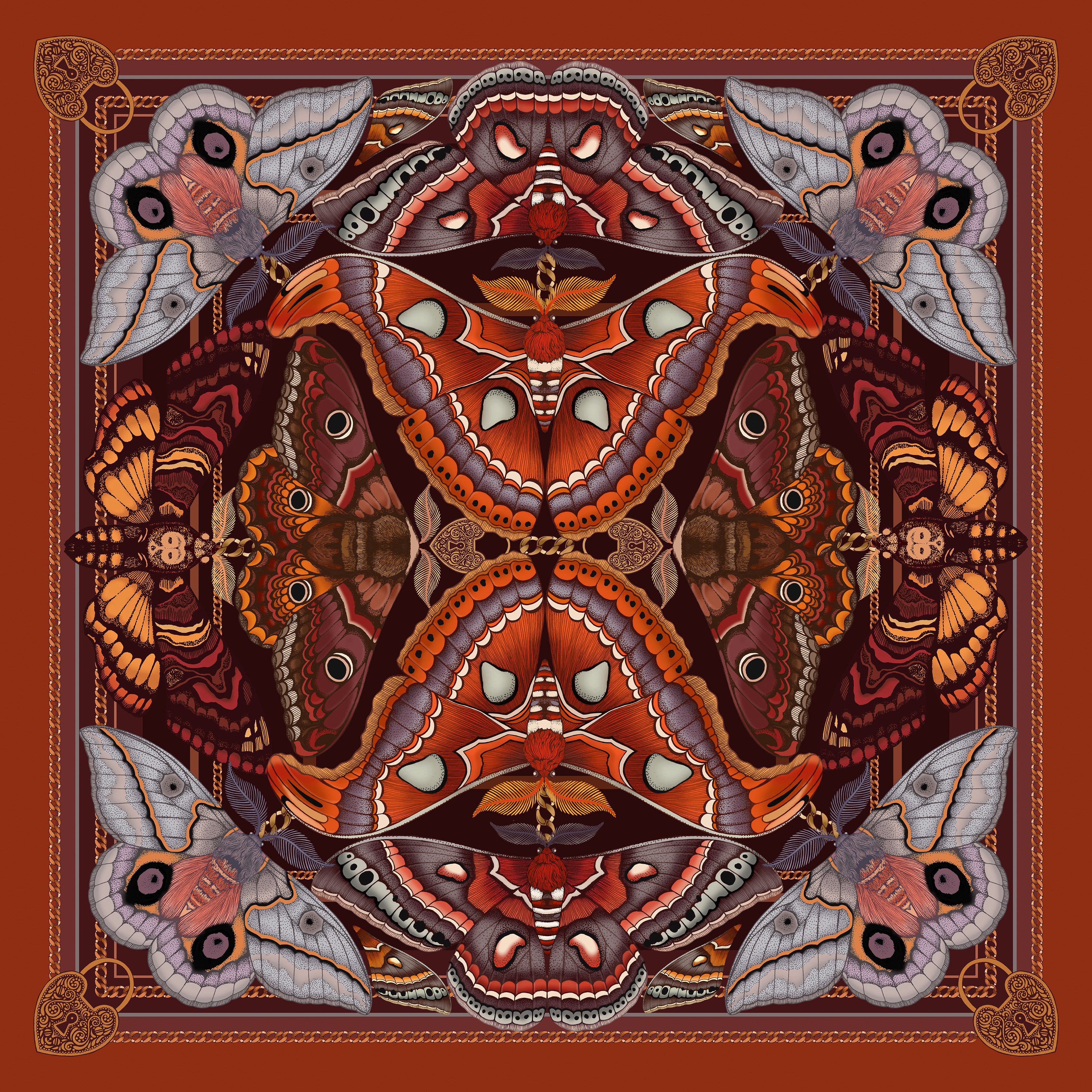 The Atlas Moth Scarf | 90x90cm
