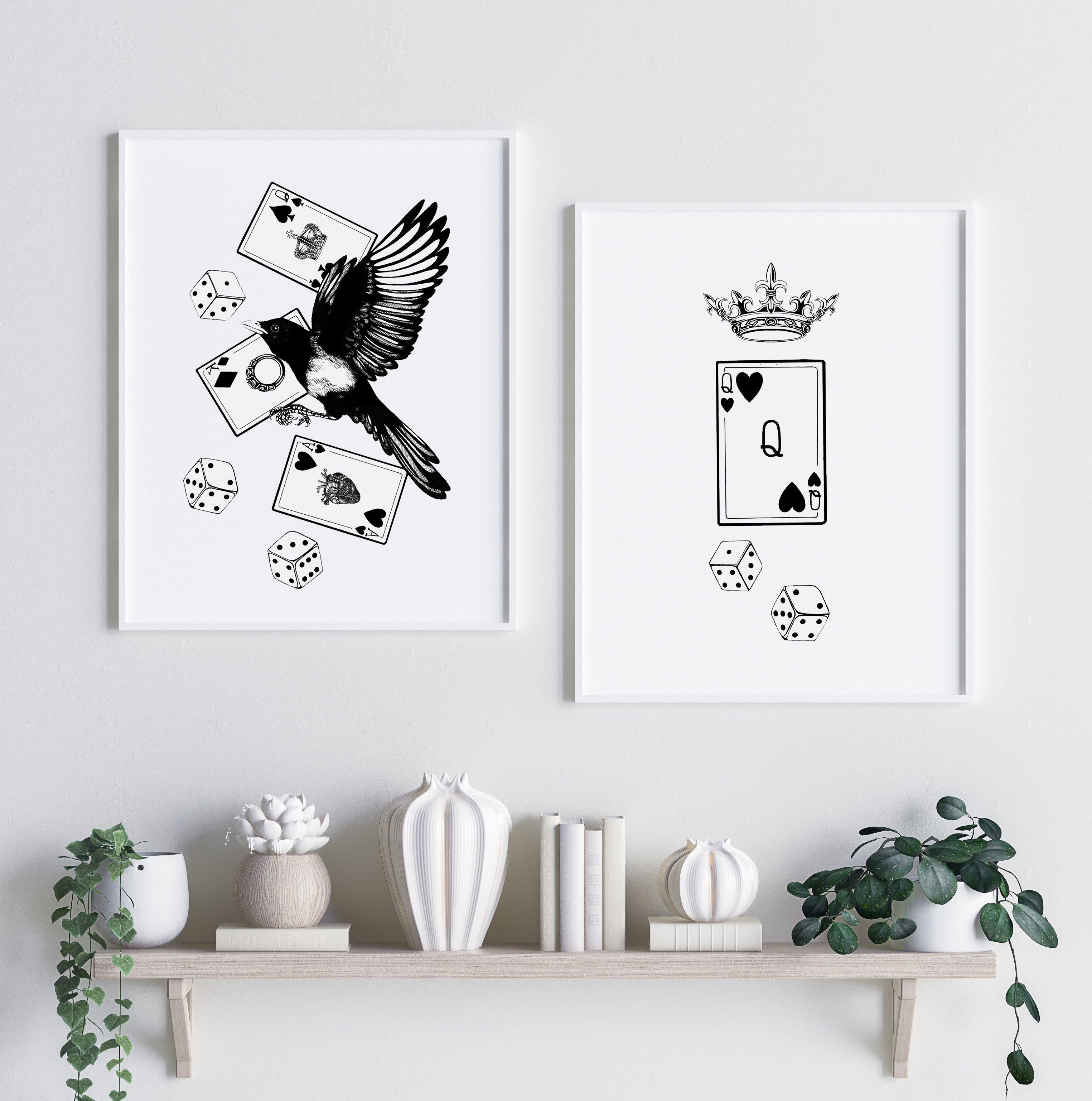 'Mysterious Magpie' Fine Art Print - Emily Carter London