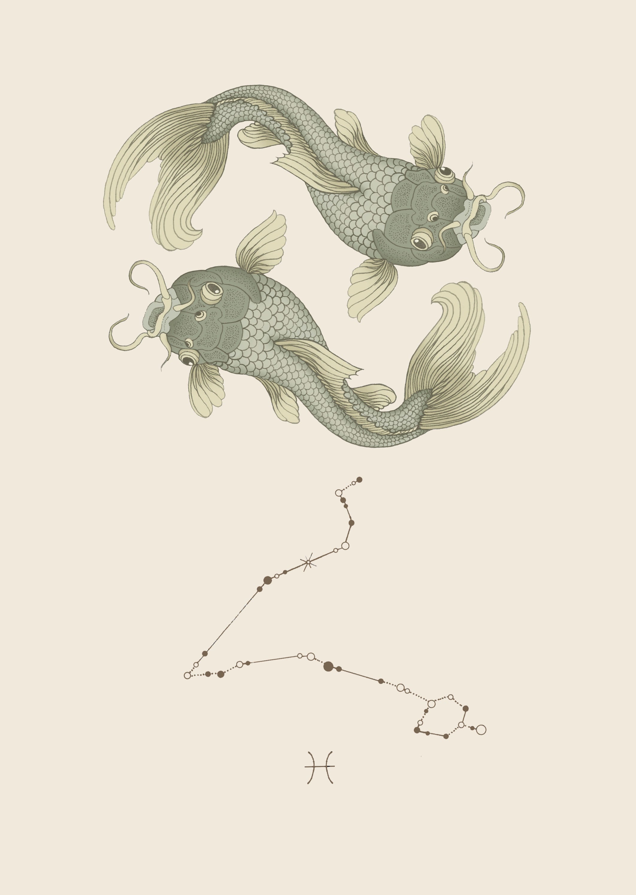 'Pisces Zodiac' Fine Art Print