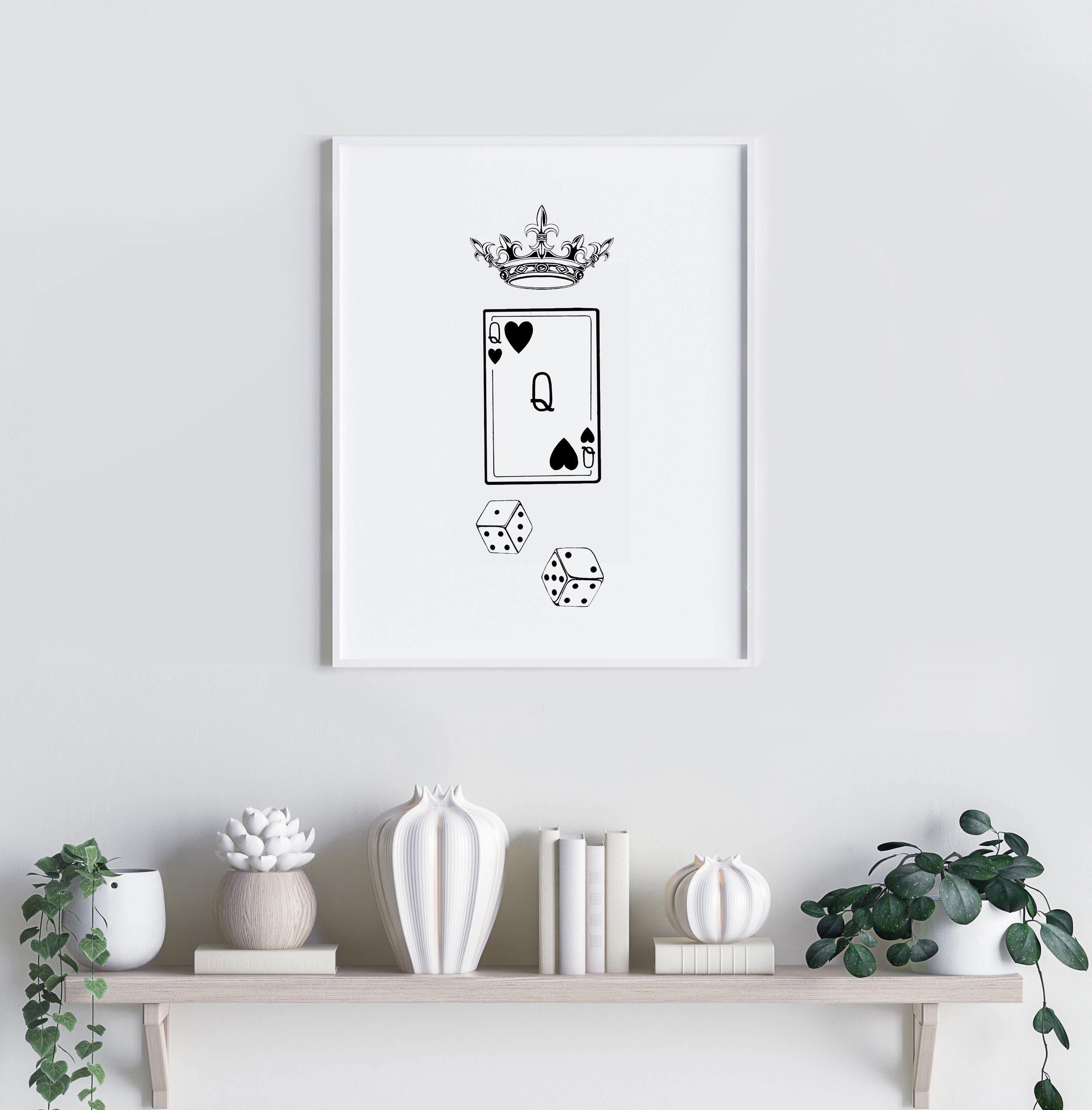 'Queen of Hearts' Fine Art Print - Emily Carter London