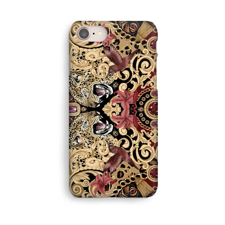 Luxury Phone Case - Leopard & Ruby