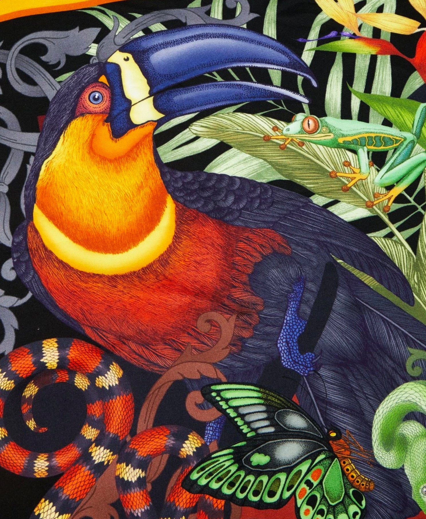 The Tropical Toucan Scarf | 90x90cm