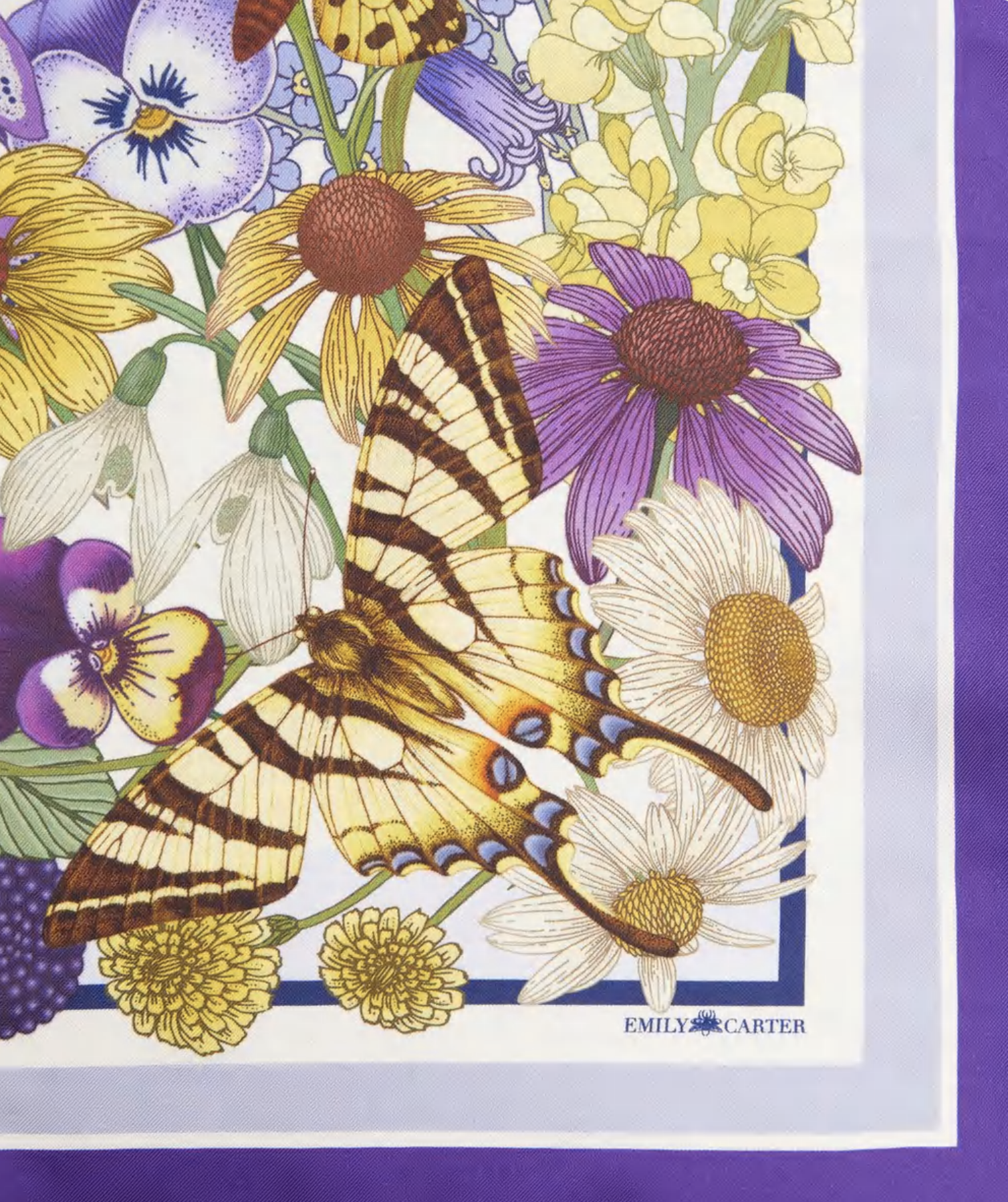 The Wild Flower Silk Scarf | 65x65cm